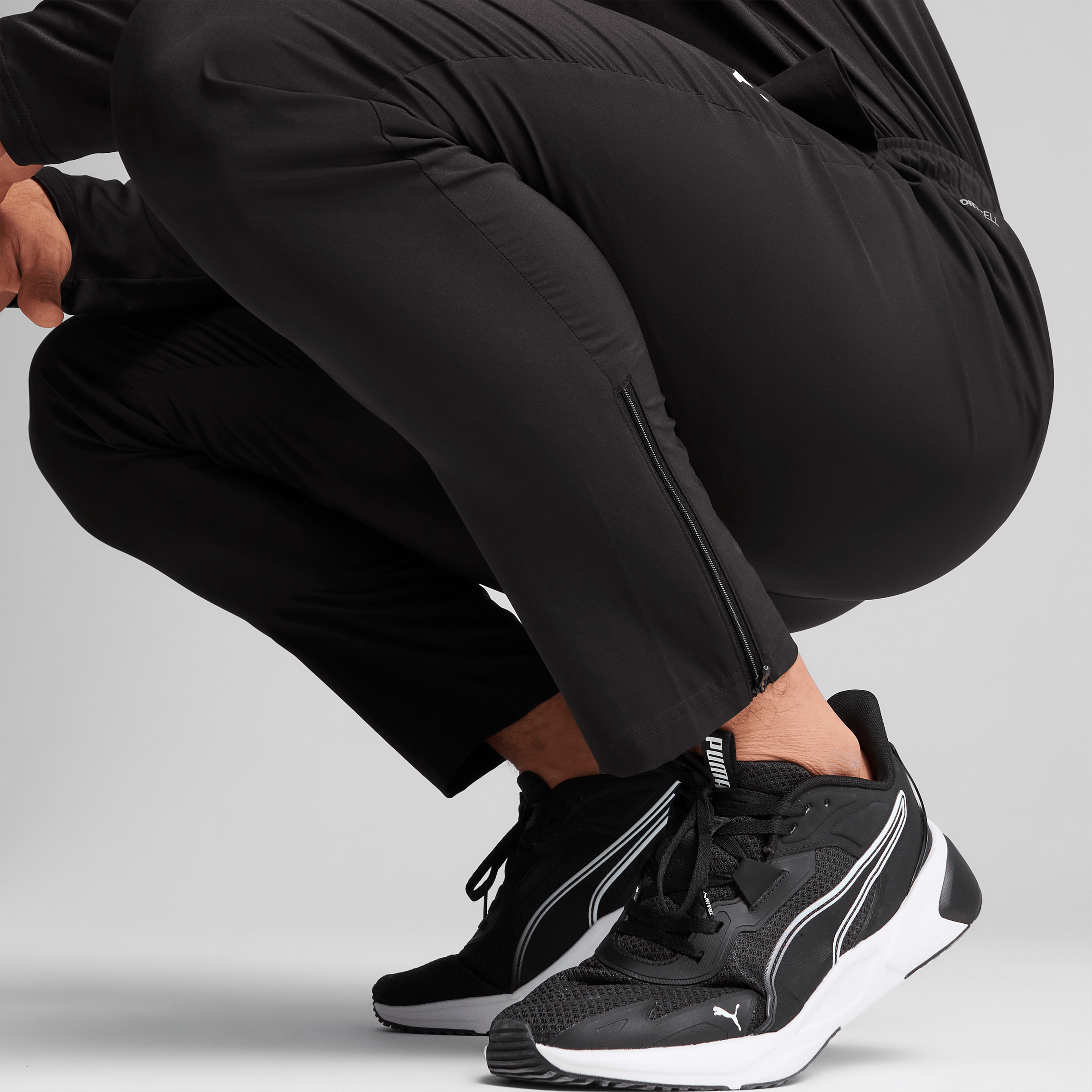 Mens Puma Essentials Straight-Leg Woven Training Pants