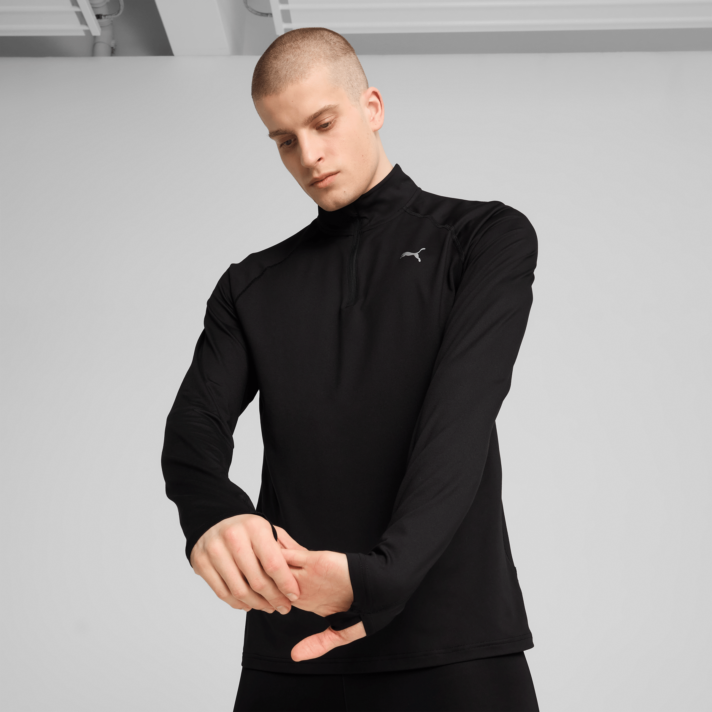 Mens Puma VELOCITY CLOUDSPUN Running Quarter-Zip Top