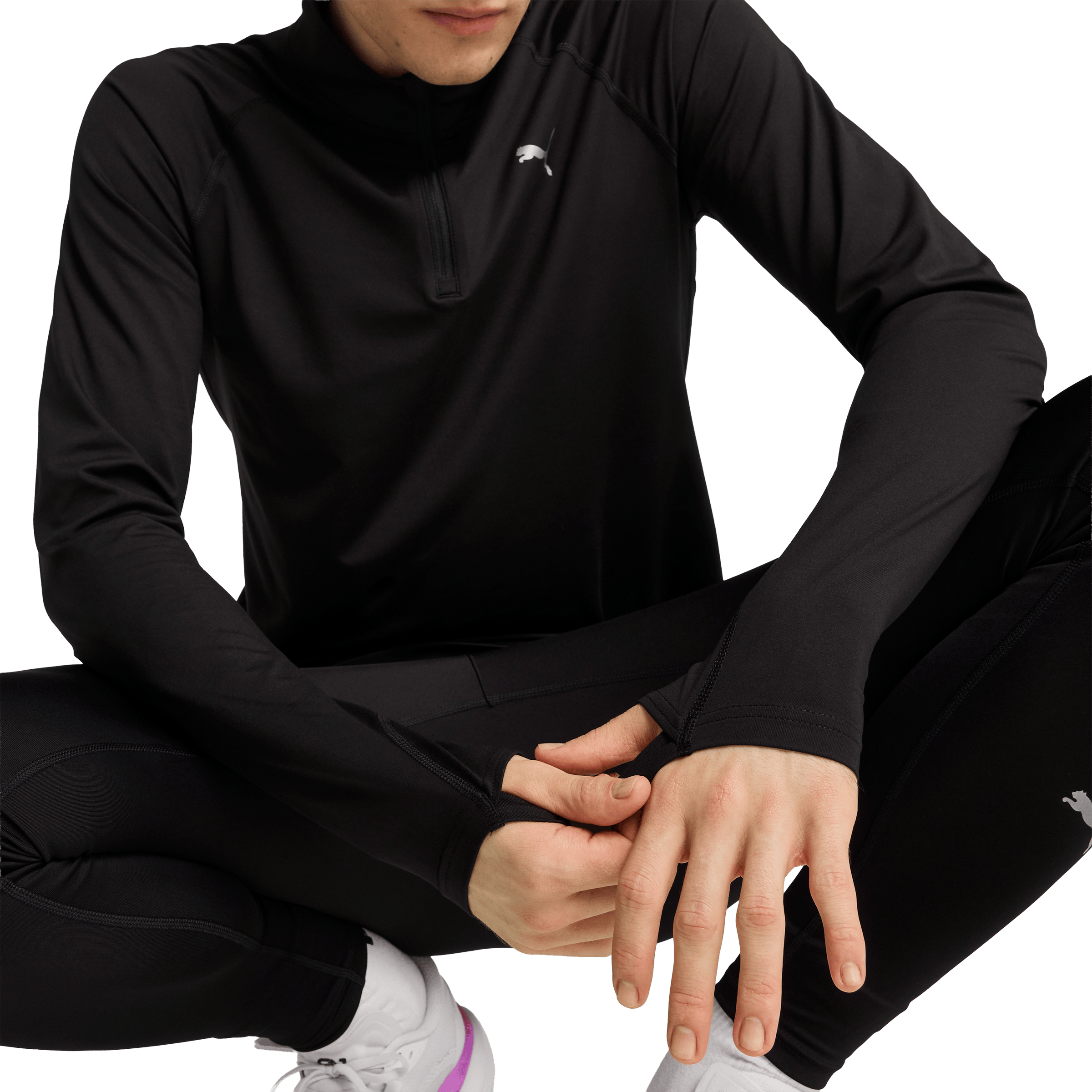 Mens Puma VELOCITY CLOUDSPUN Running Quarter-Zip Top