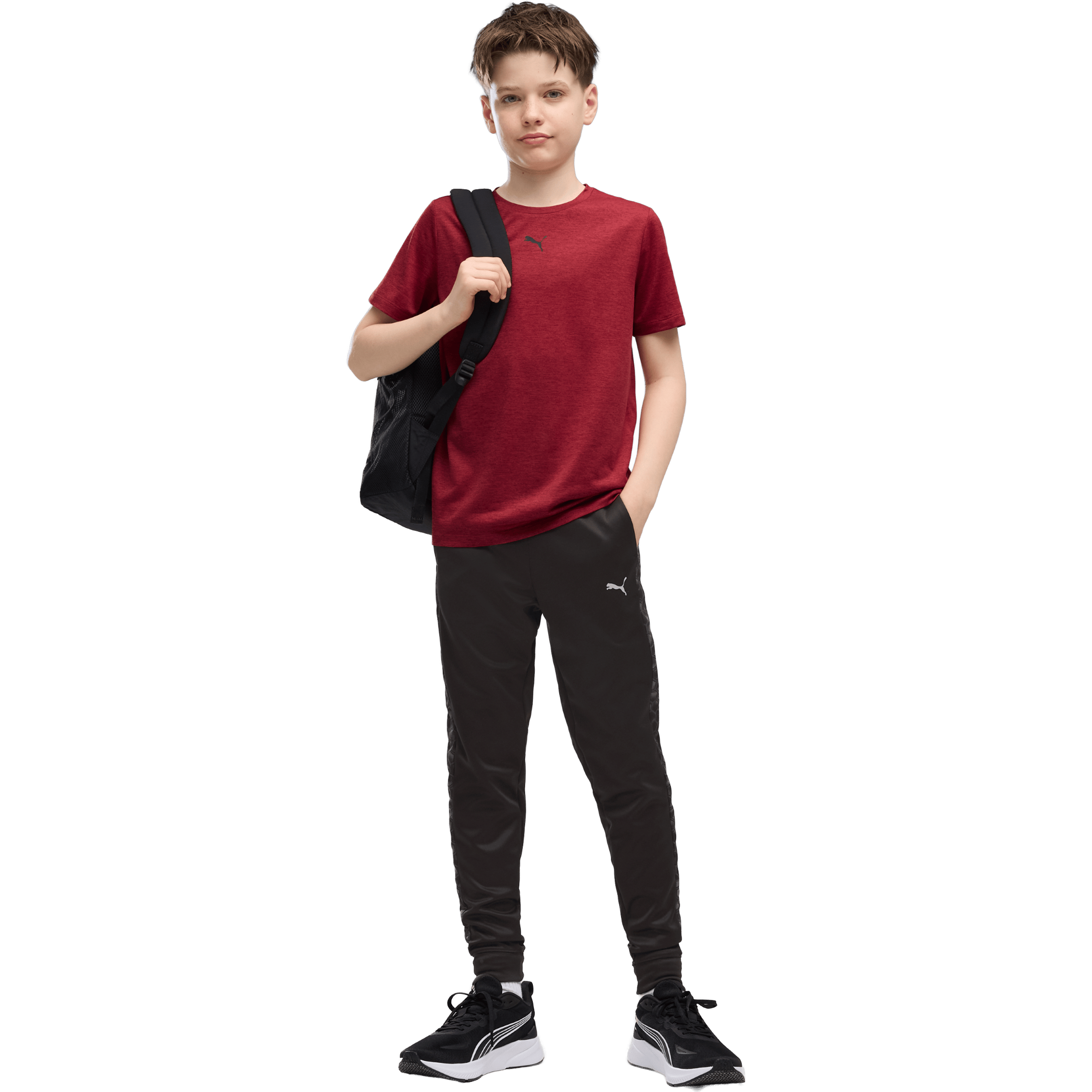 Kids Puma Train All Day Heather Tee