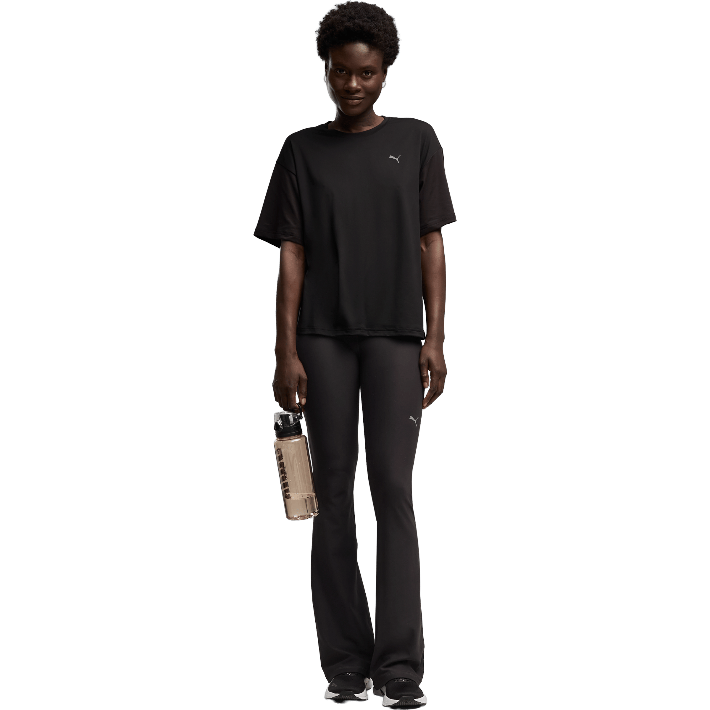Womens Puma Cloudspun Flare Wide Leg Tights