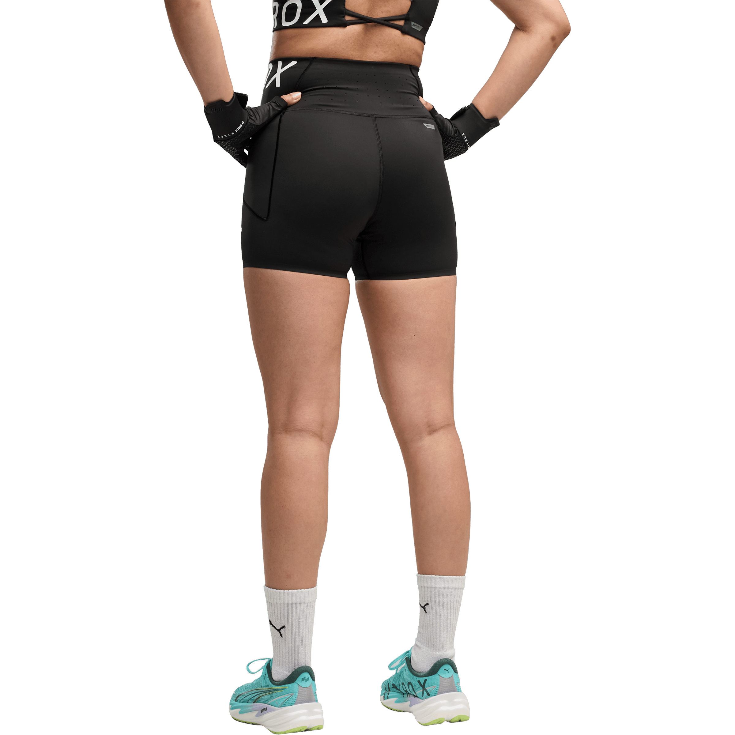 Womens Puma Puma x Hyrox PWRMODE (4") Short Tights