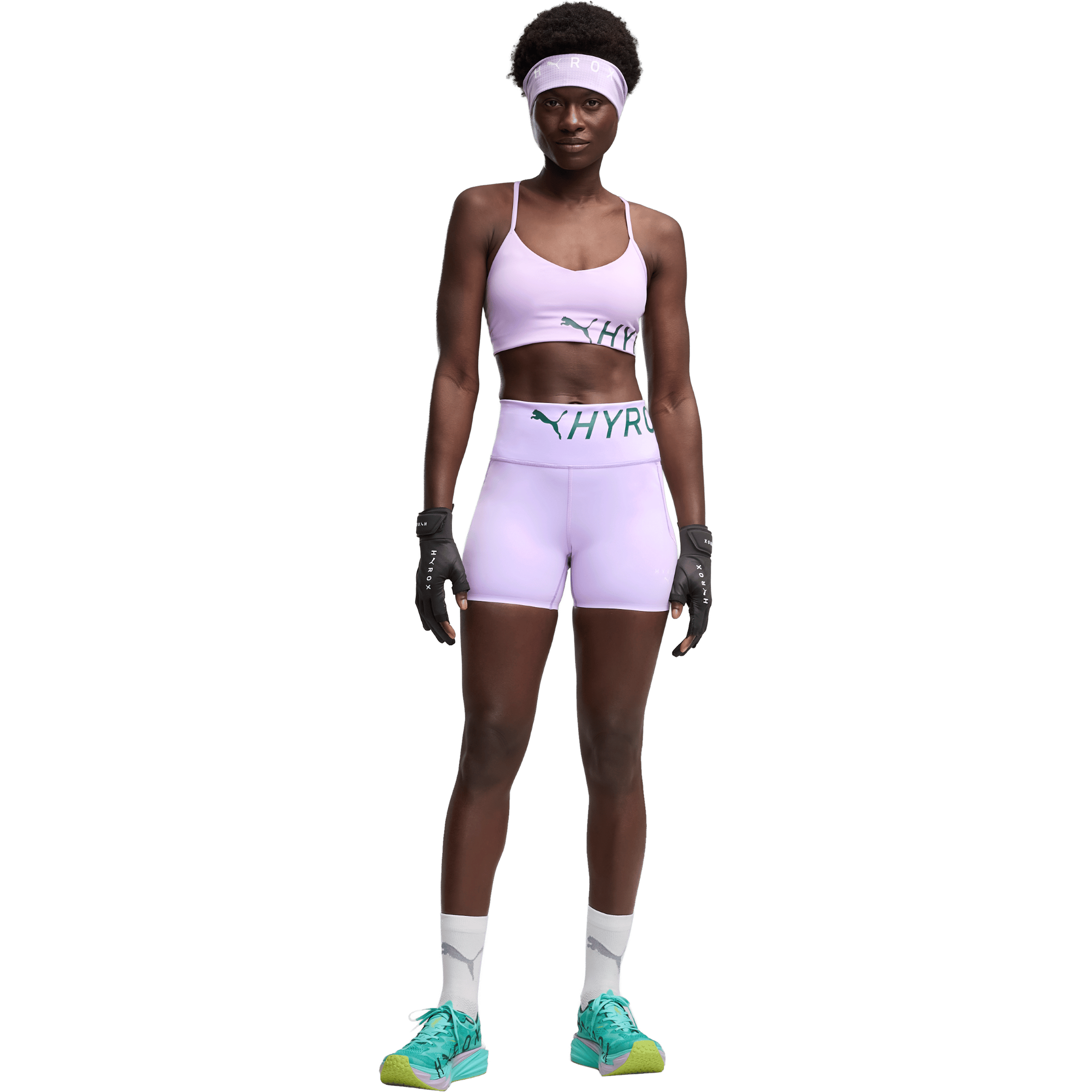 Womens Puma Puma x Hyrox PWRMODE (4") Short Tights