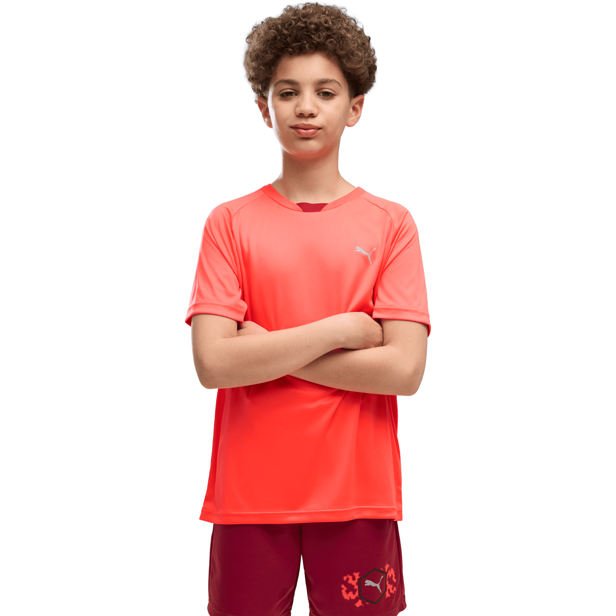 Kids Puma Active Sports Poly Back Graphic Tee
