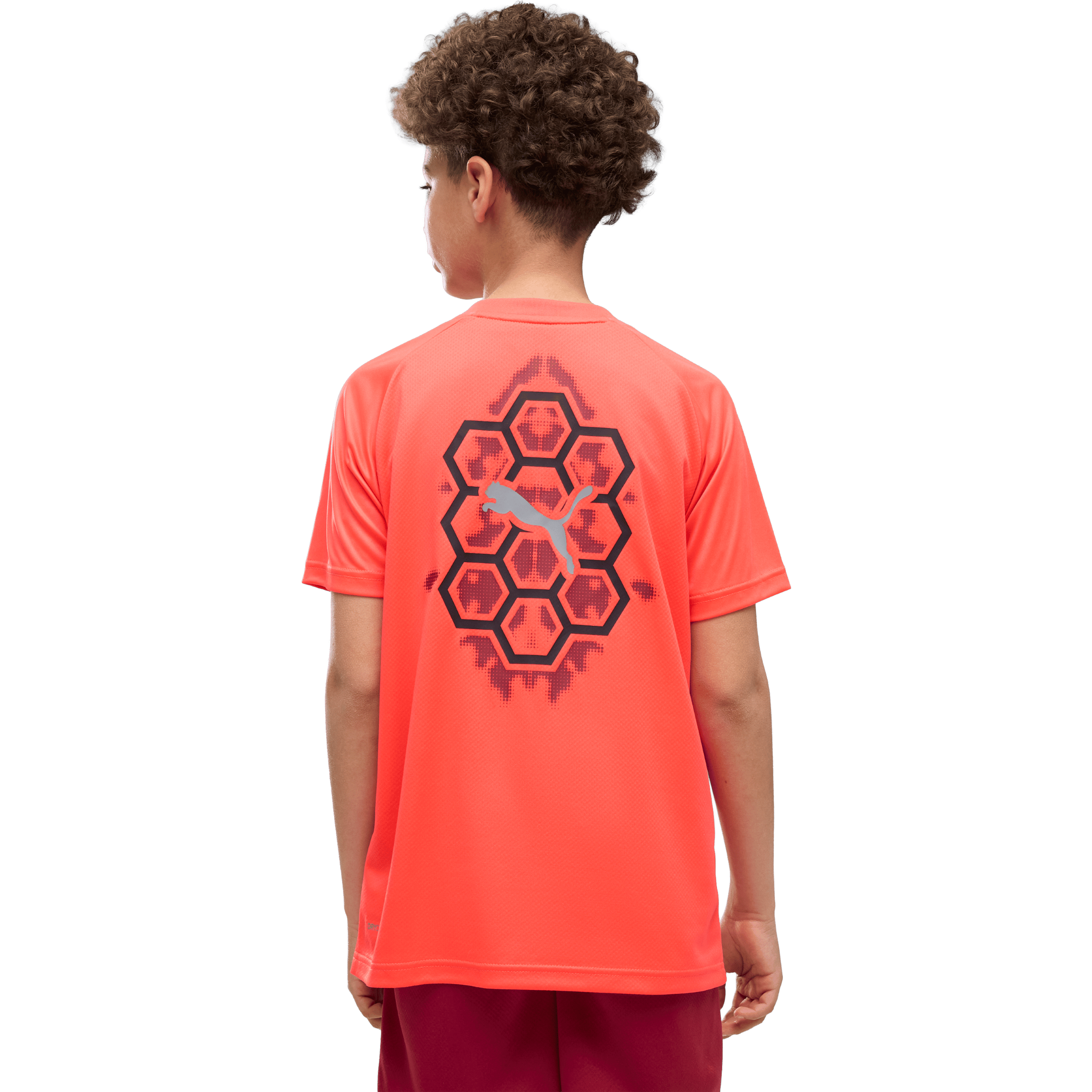 Kids Puma Active Sports Poly Back Graphic Tee