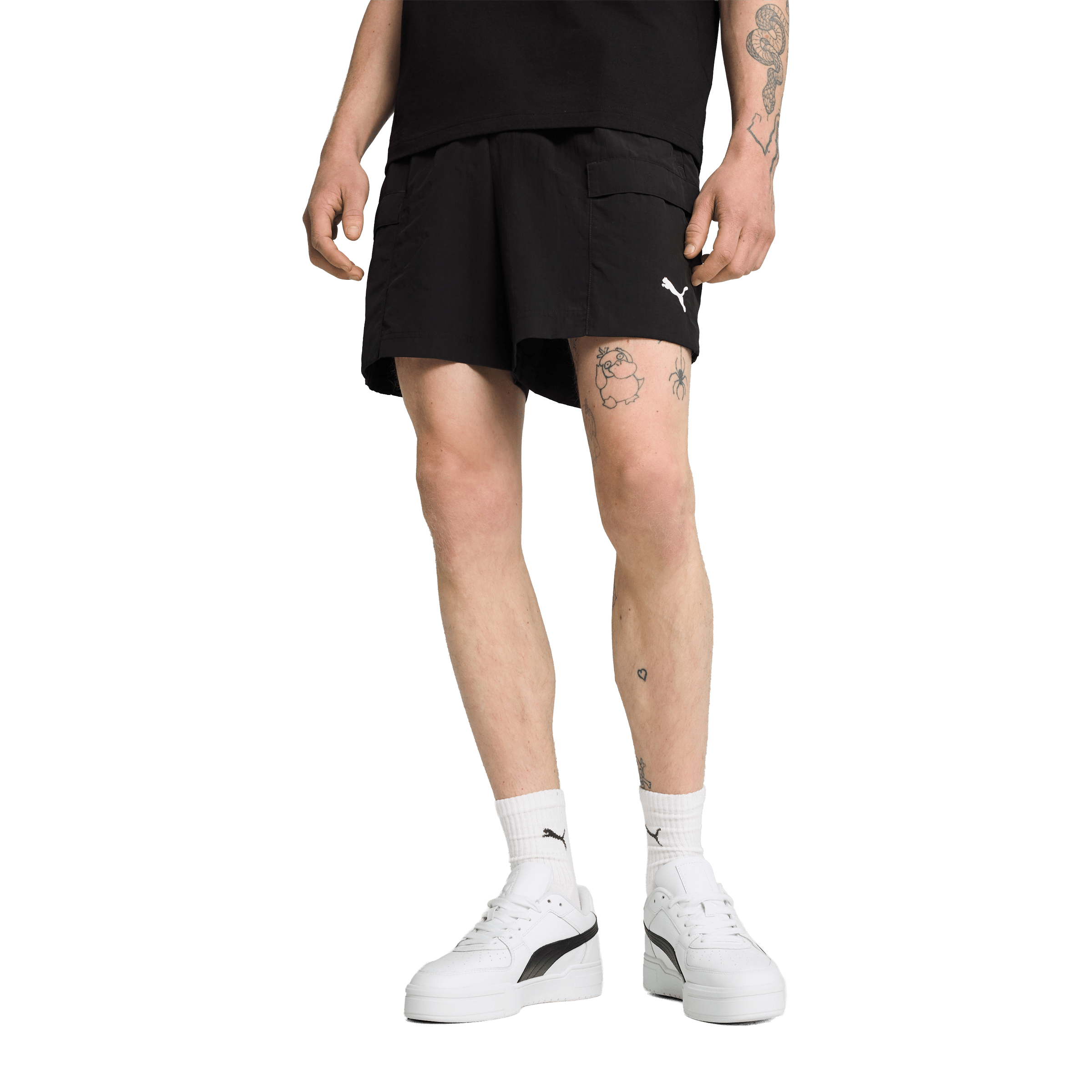 Mens Puma Wardrobe Essentials Relaxed (6") Cargo Shorts