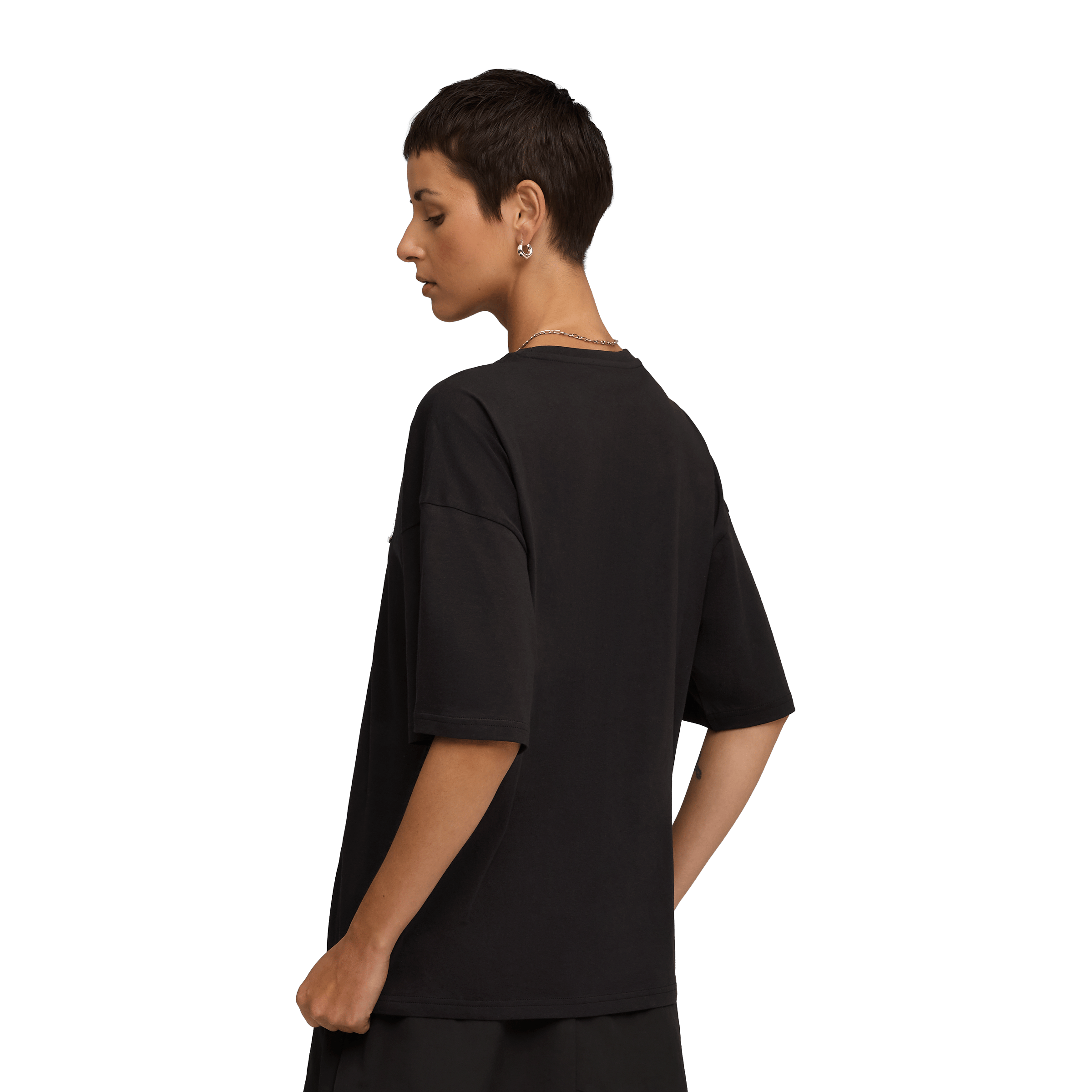 Womens Puma Wardrobe Essentials Oversized Tee