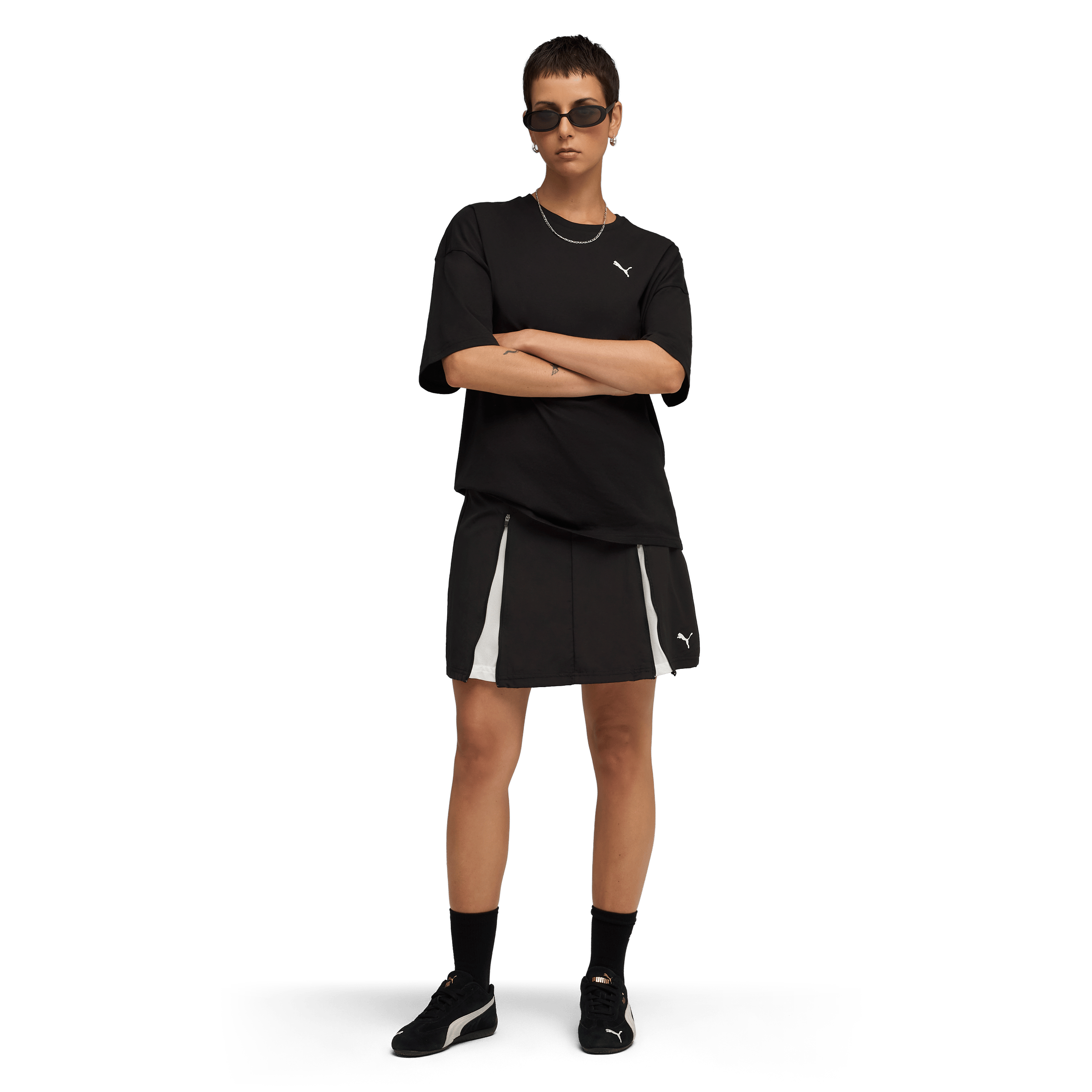 Womens Puma Wardrobe Essentials Oversized Tee