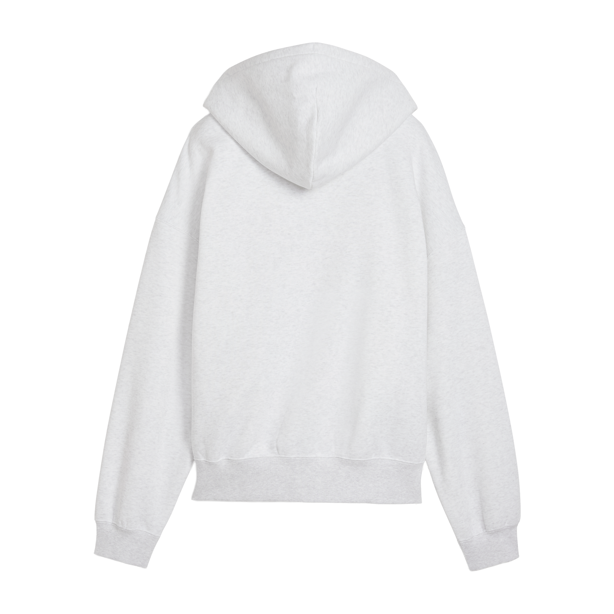 Womens Puma Essentials Oversized Full-Zip Fleece Hoodie