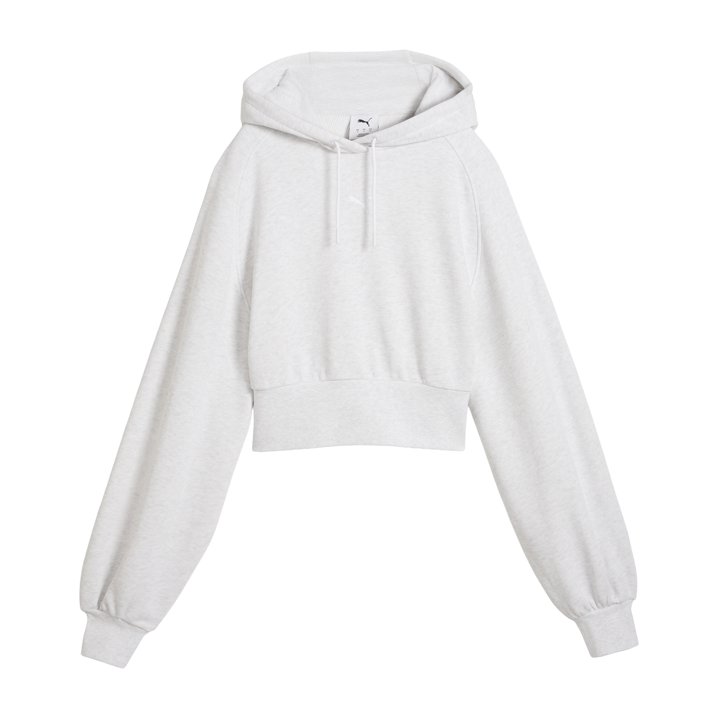 Womens Puma Essentials Cropped Balloon Sleeve Hoodie