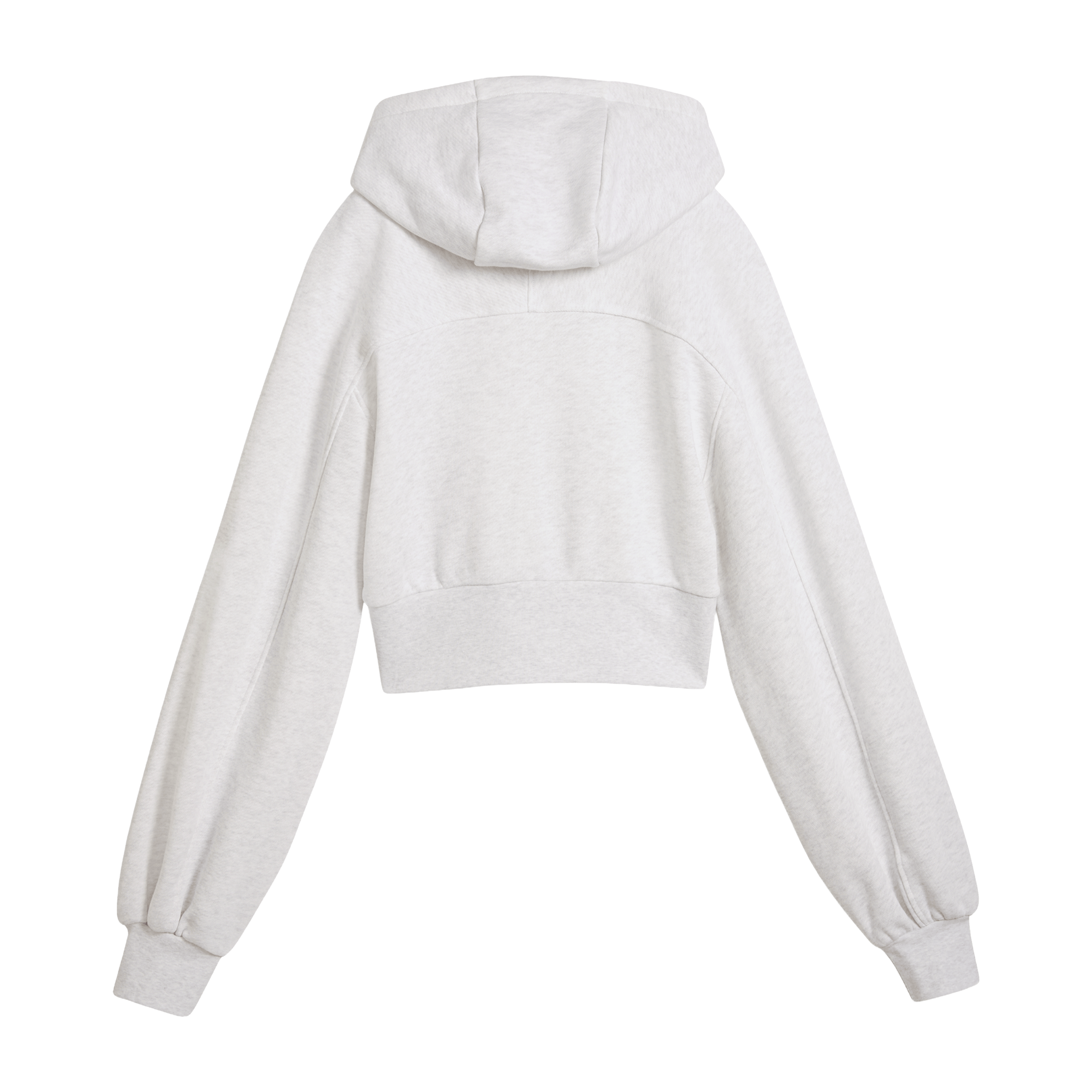 Womens Puma Essentials Cropped Balloon Sleeve Hoodie