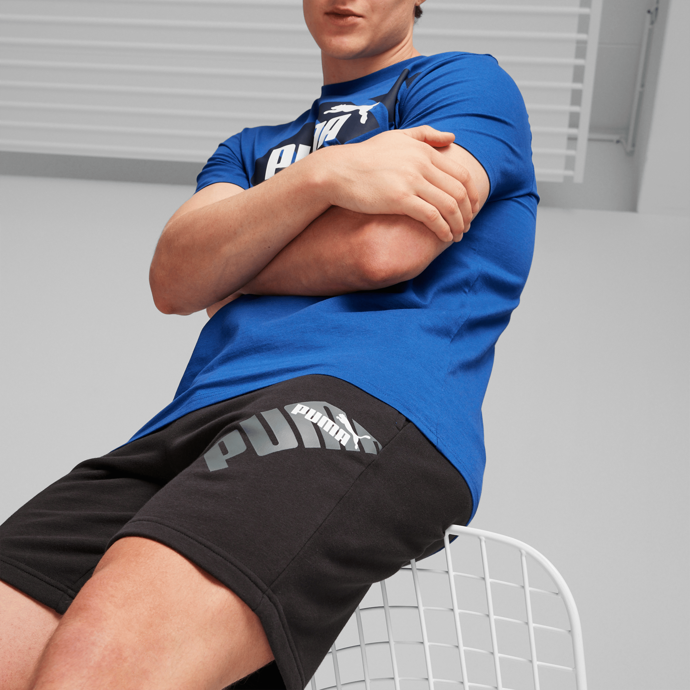 Mens Puma Power Graphic (9") Shorts