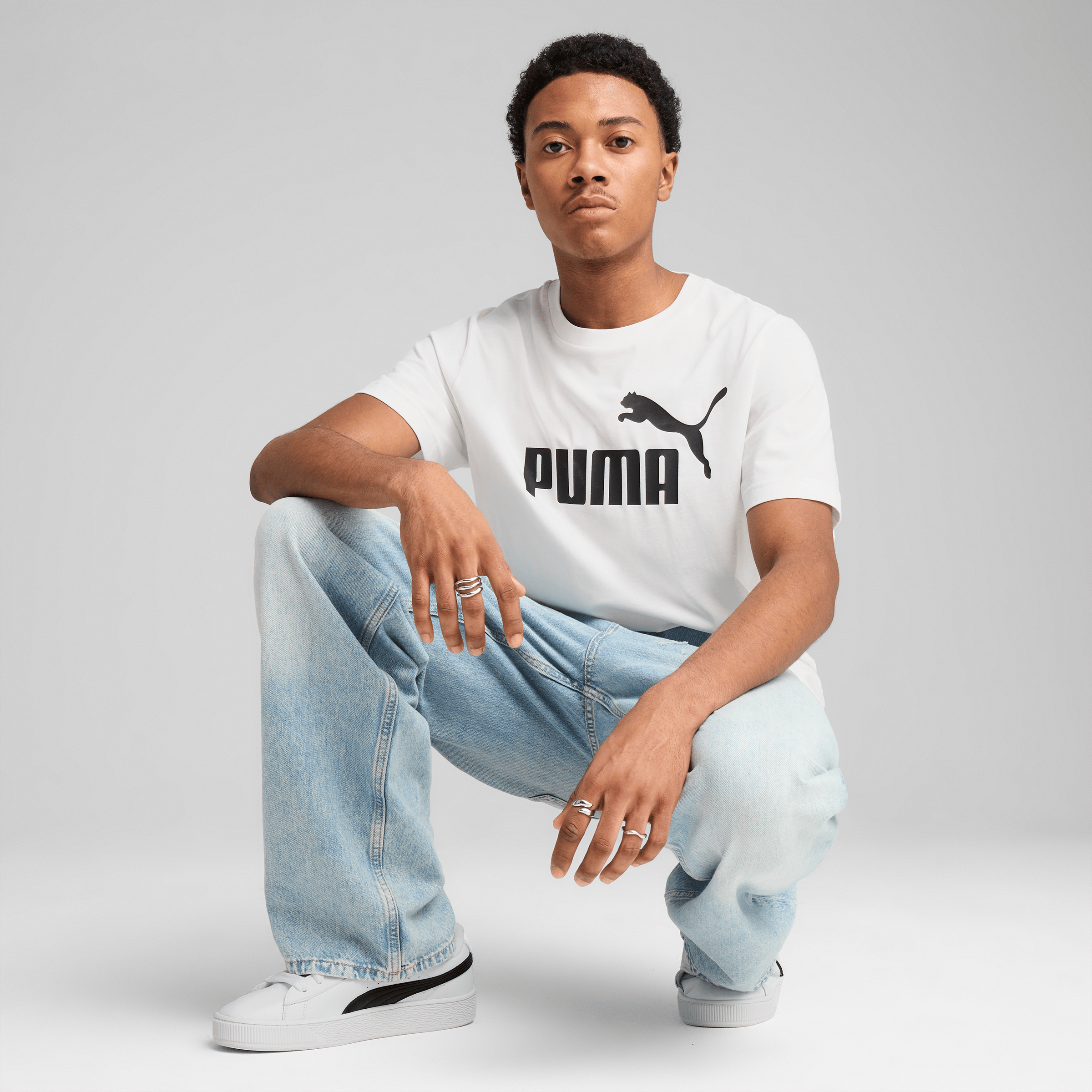 Mens Puma Essentials No.1 Logo Tee