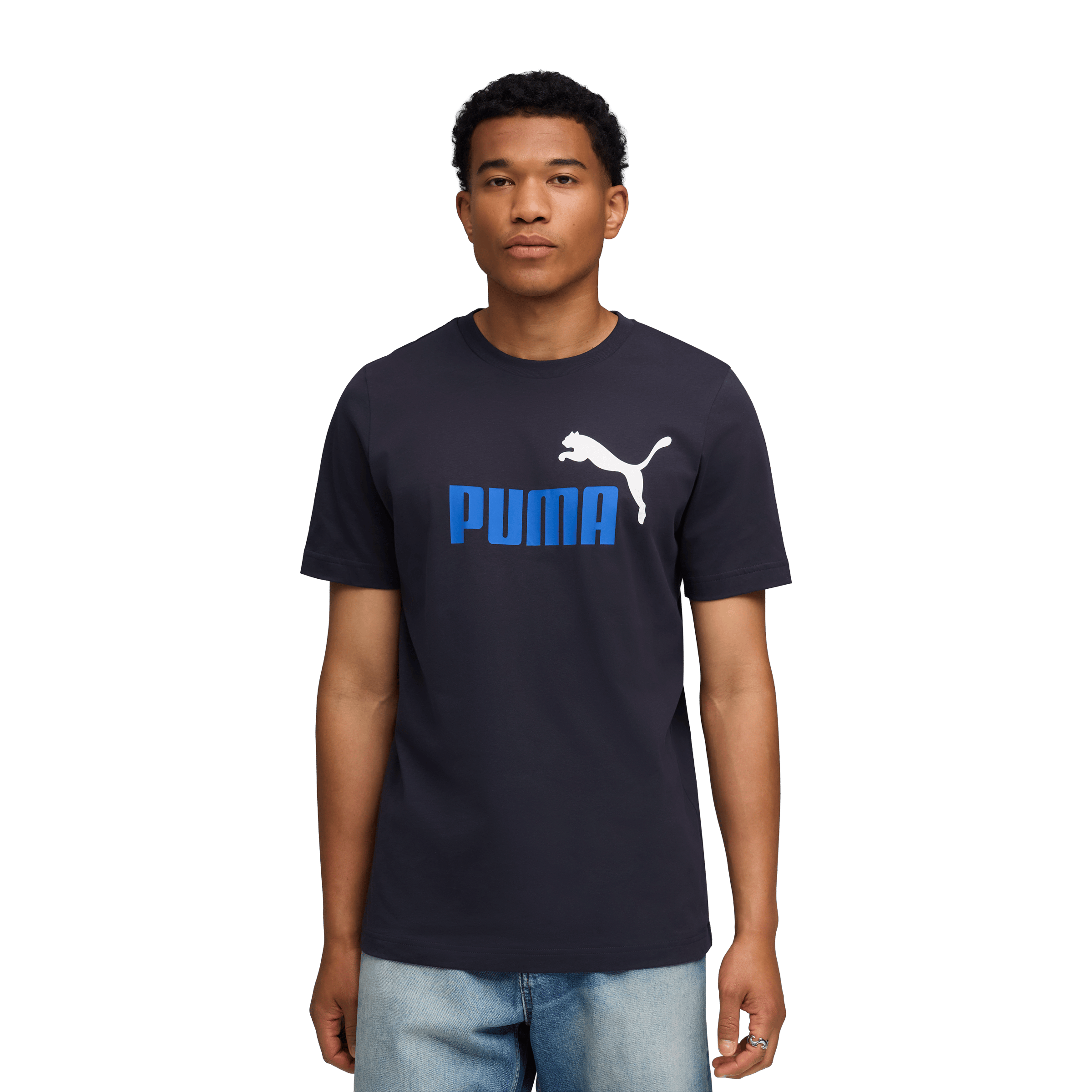 Mens Puma Essentials 2 Colour No. 1 Logo Tee