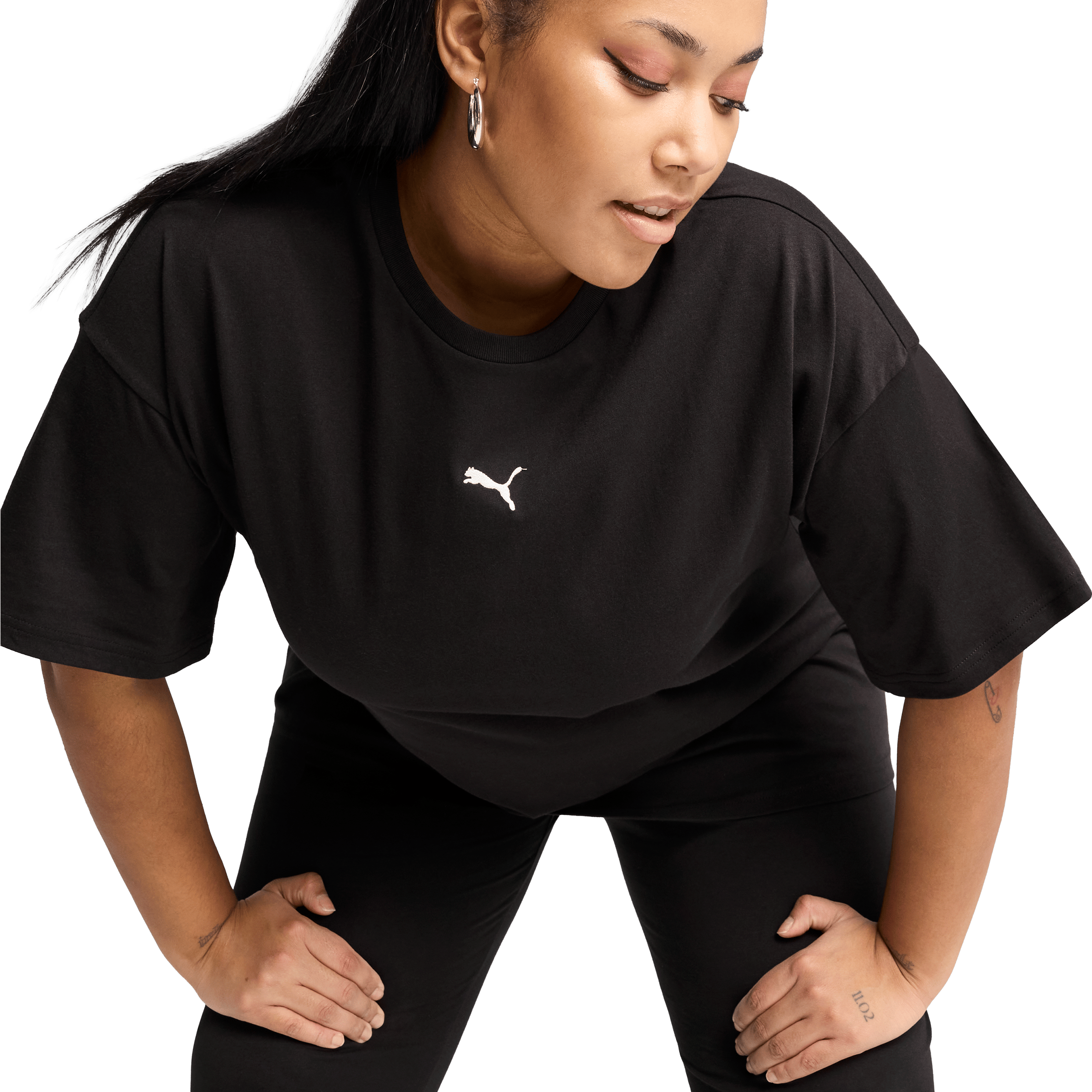 Womens Puma Essentials Relaxed Tee
