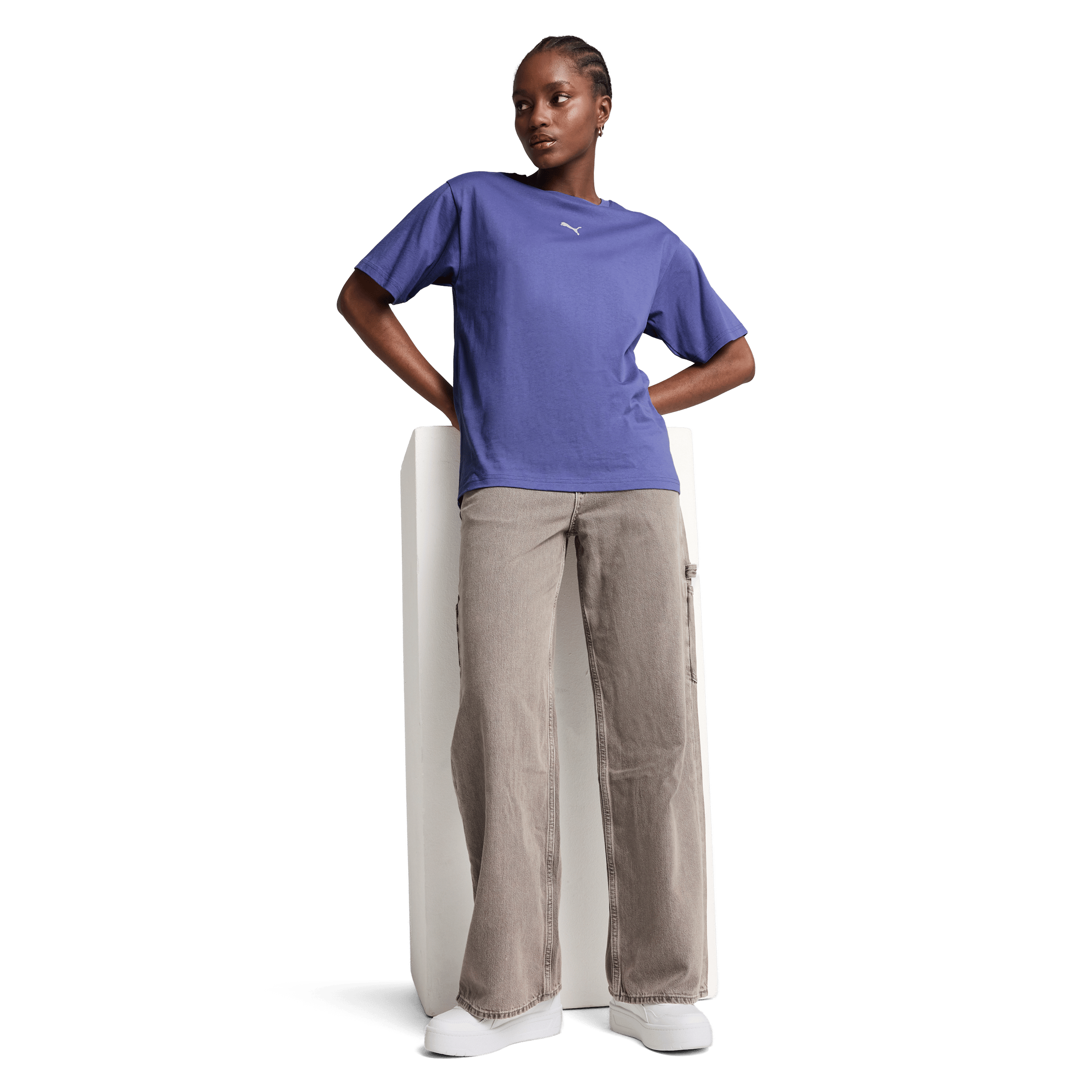 Womens Puma Essentials Relaxed Tee