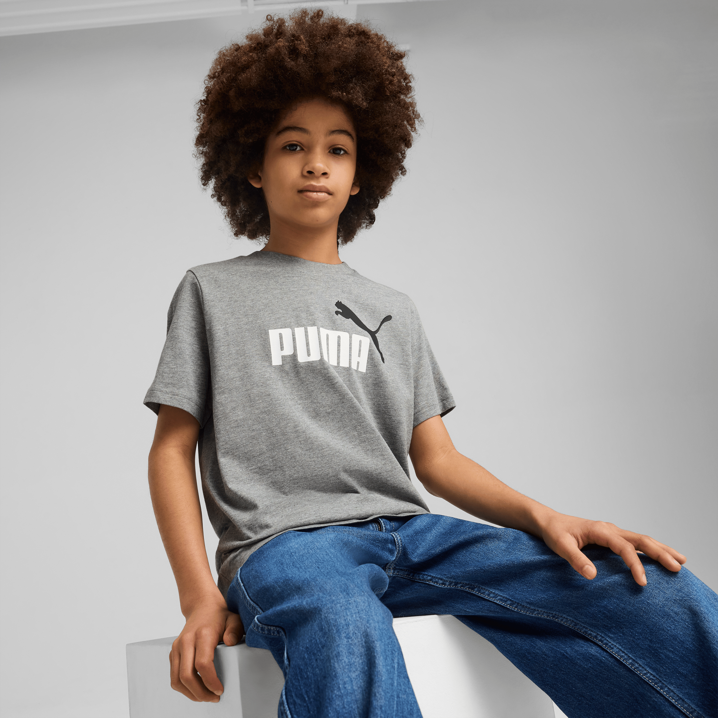 Kids Puma Essentials Colour No.1 Logo Tee