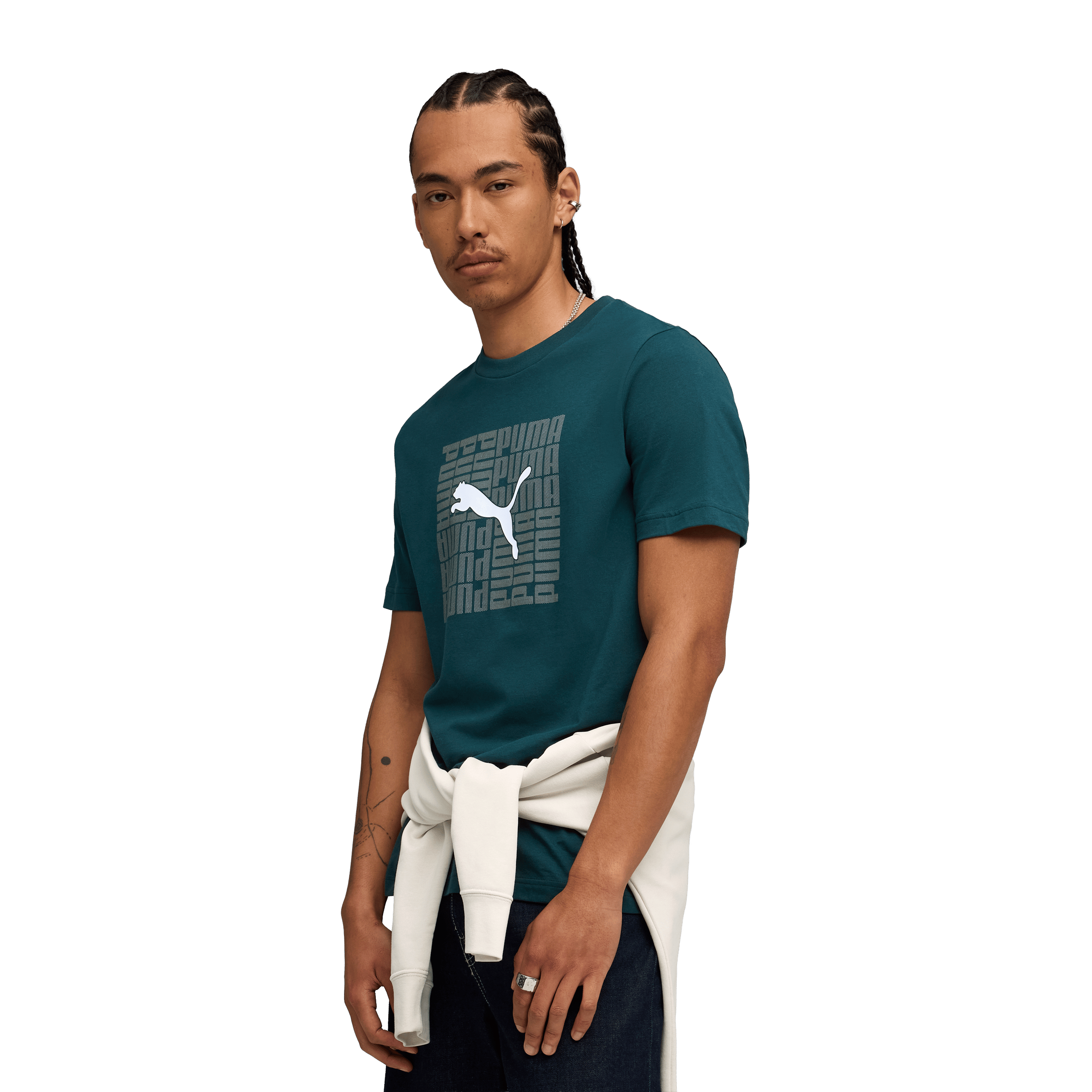 Mens Puma Graphic Box Tee
