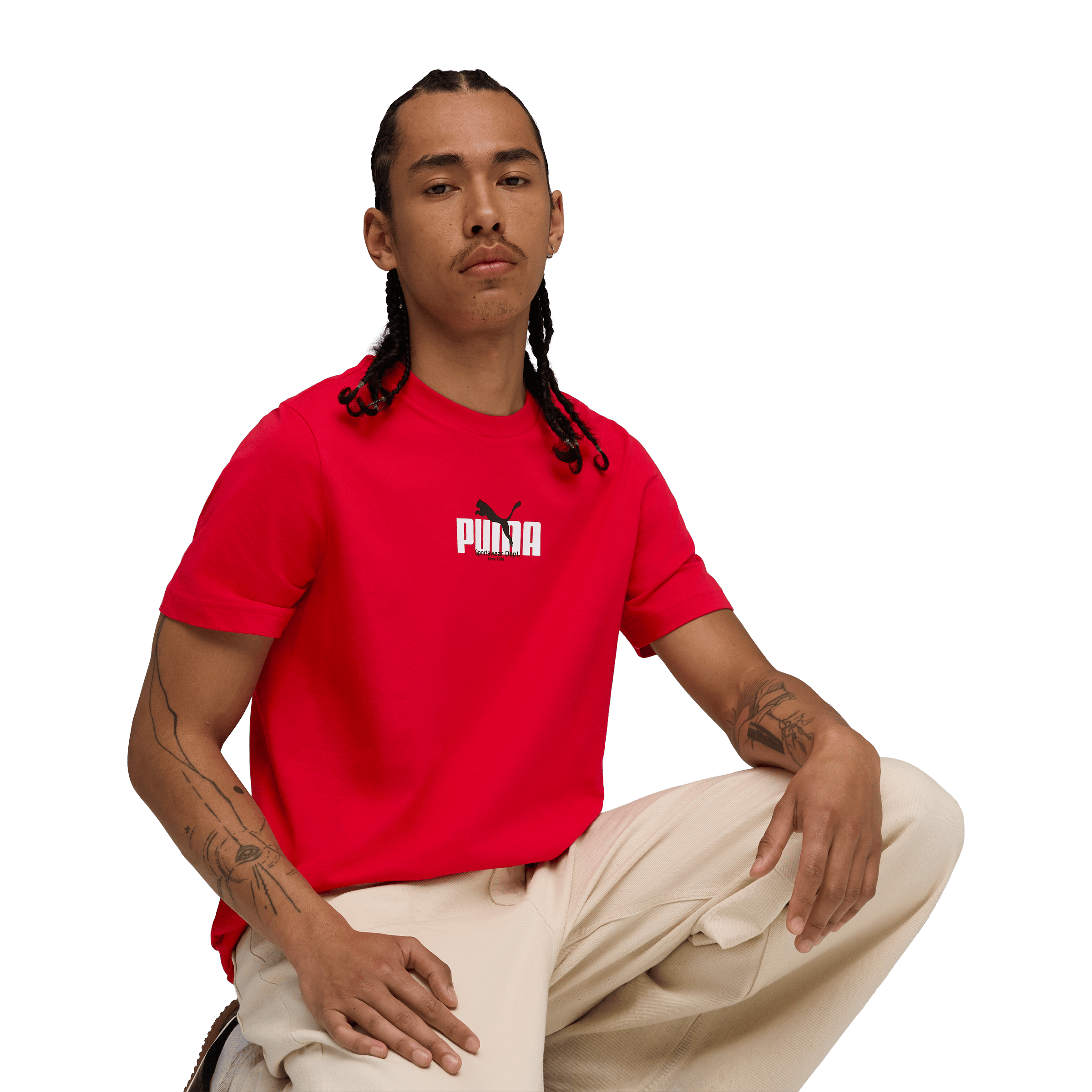 Mens Puma Graphic Wording Tee