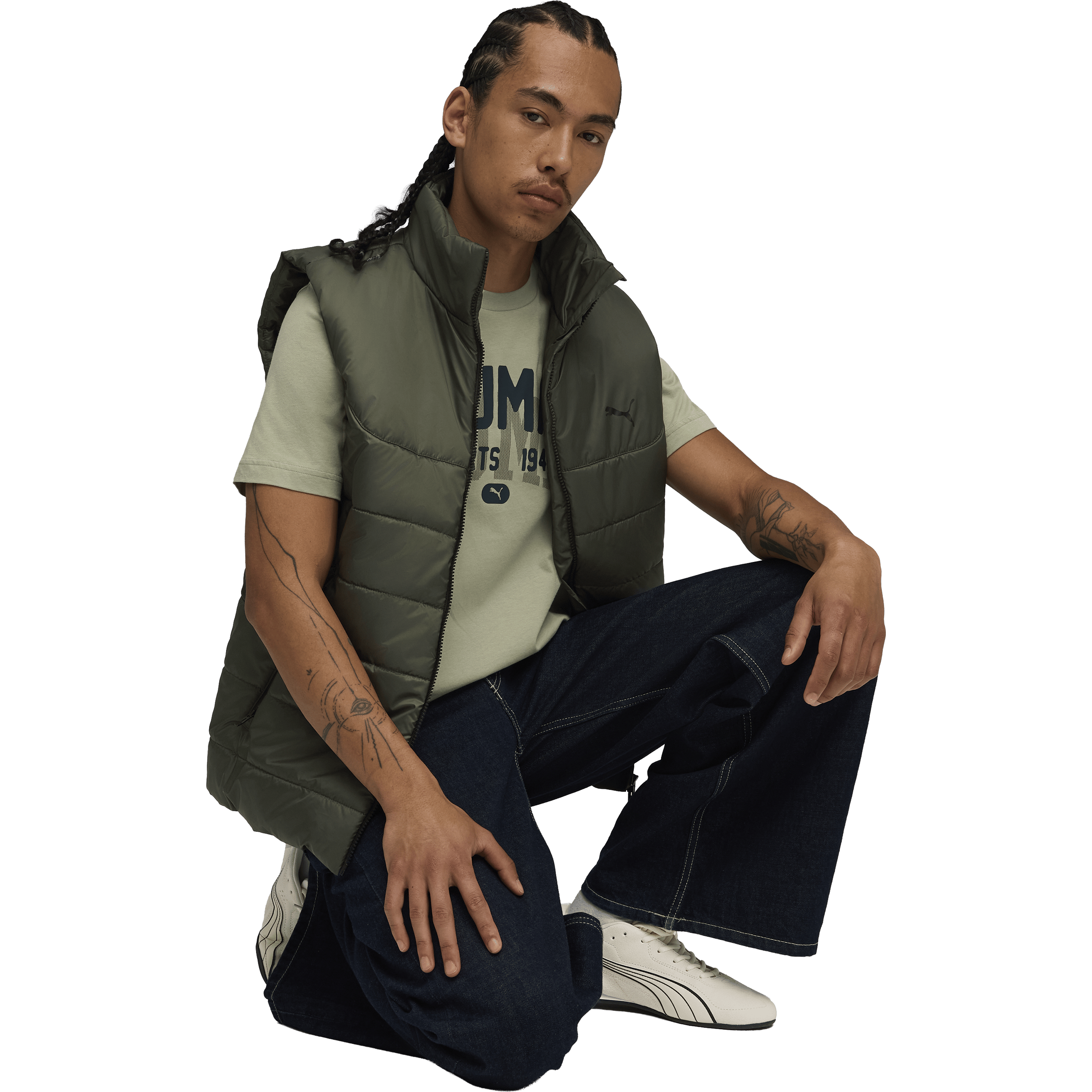 Mens Puma Cotton Graphic Printed Tee