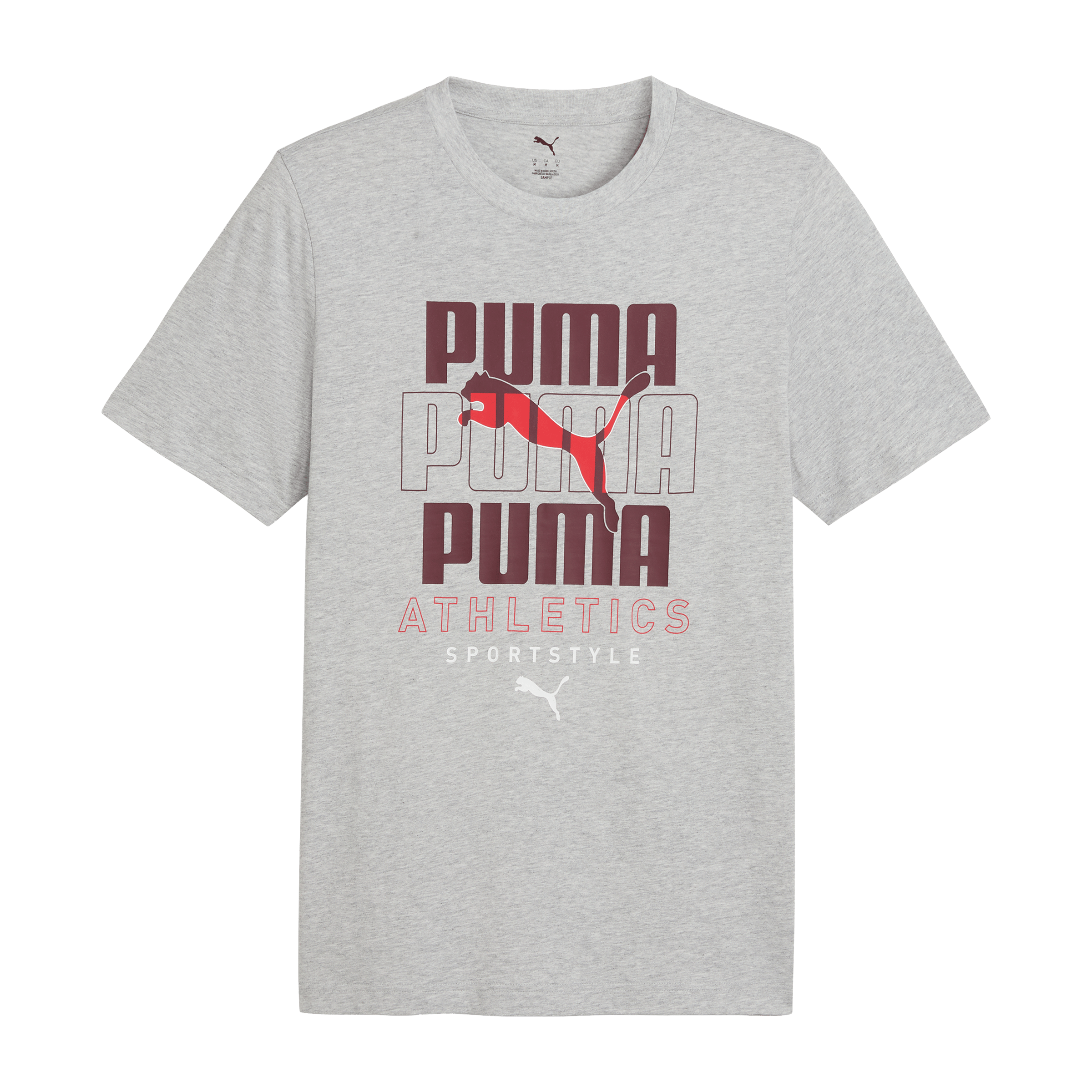 Mens Puma Graphic Stacked Graphic Tee