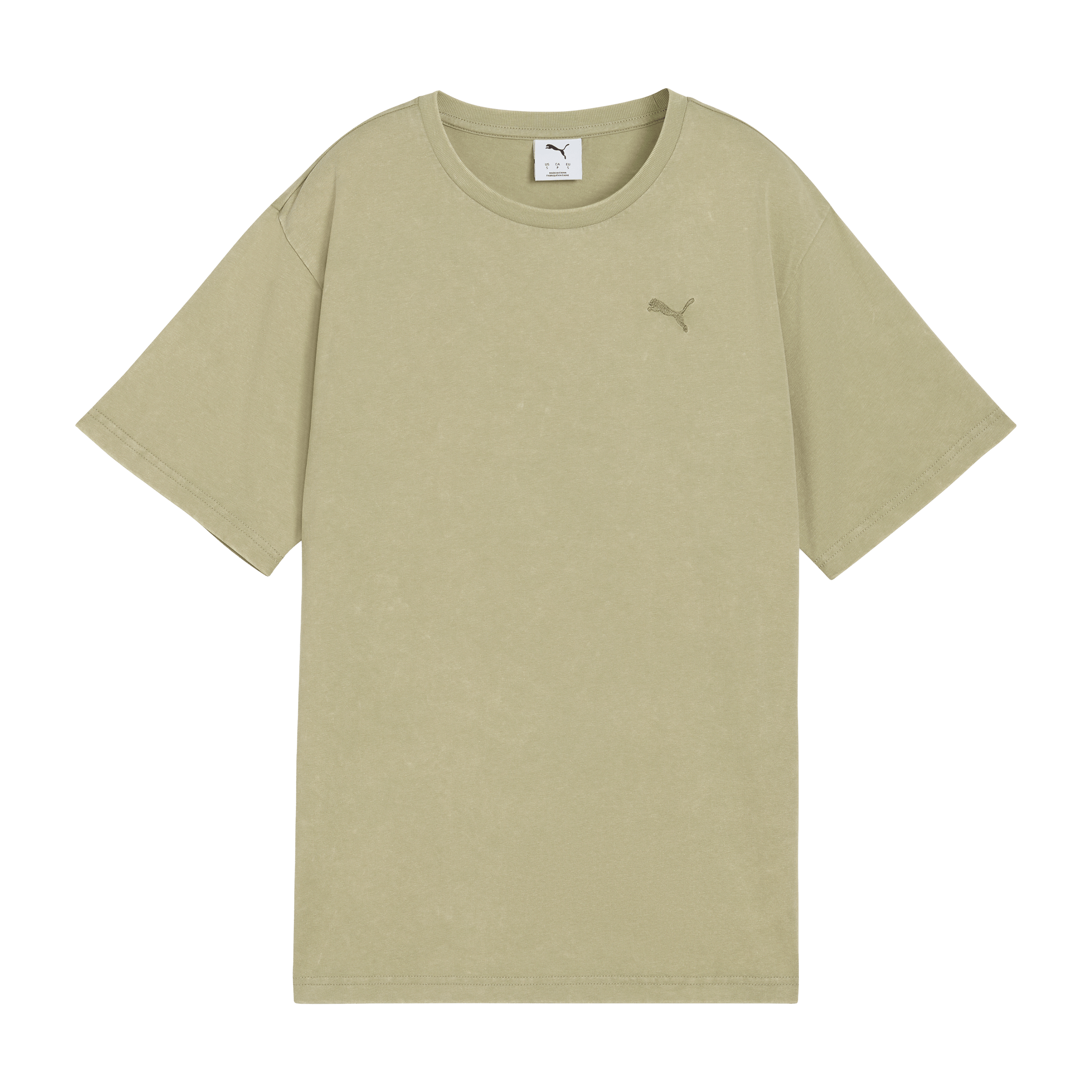 Womens Puma Essentials Elevated Relaxed Wash Tee