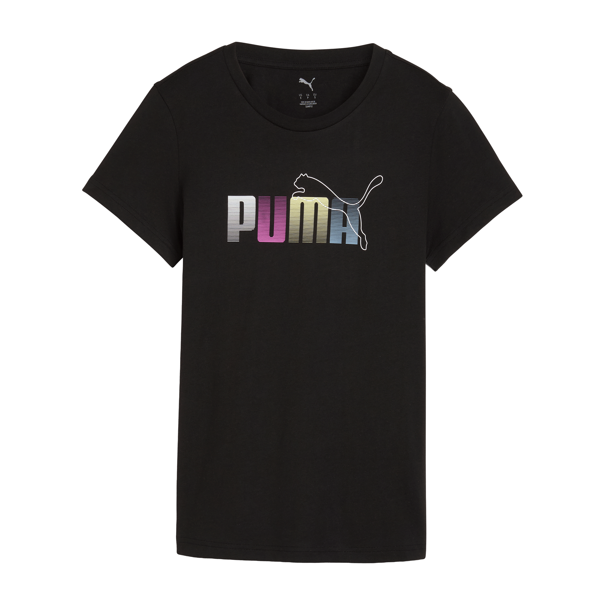 Womens Puma Graphic Stacked Graphic Tee