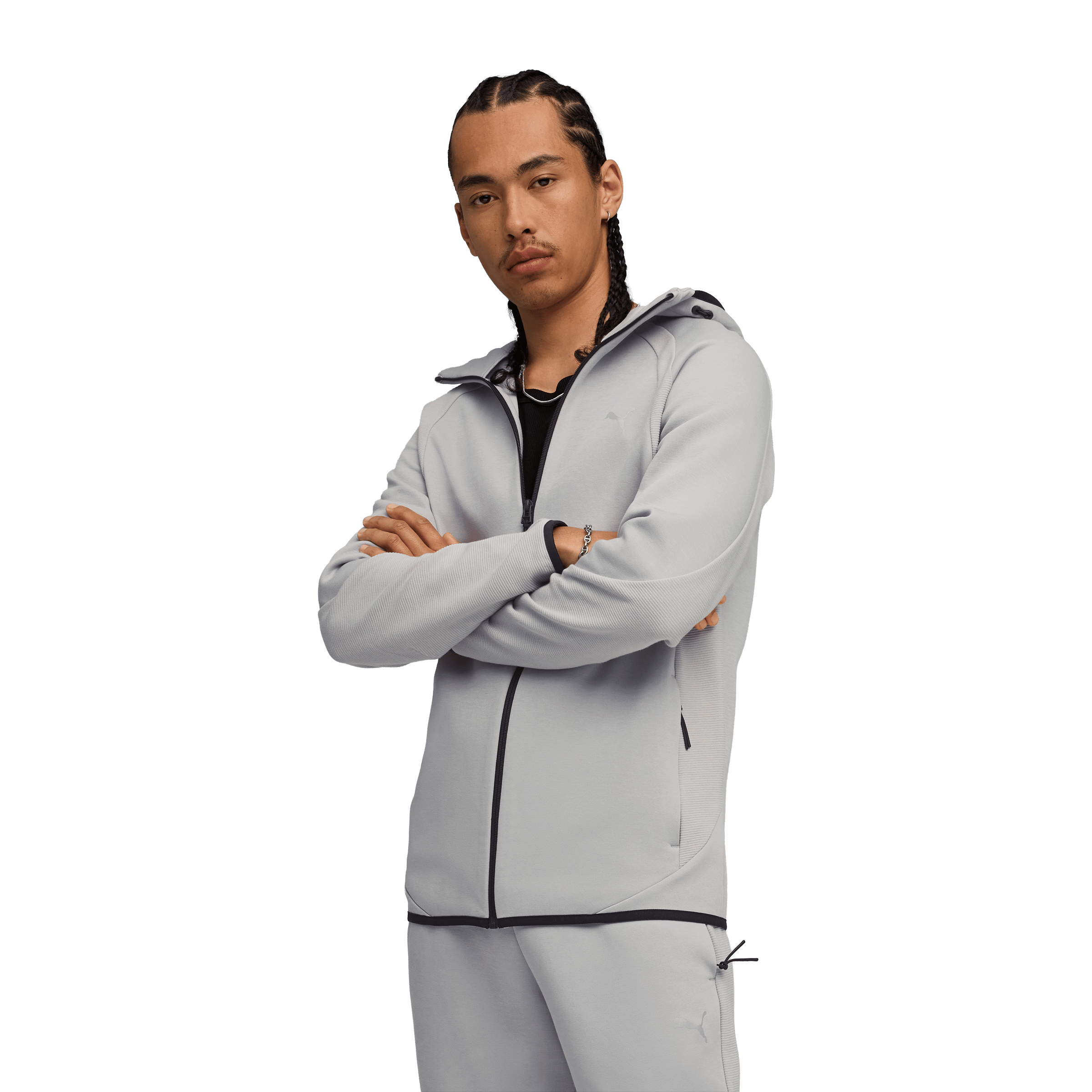 Mens Puma Evostripe Full-Zip Hoodie
