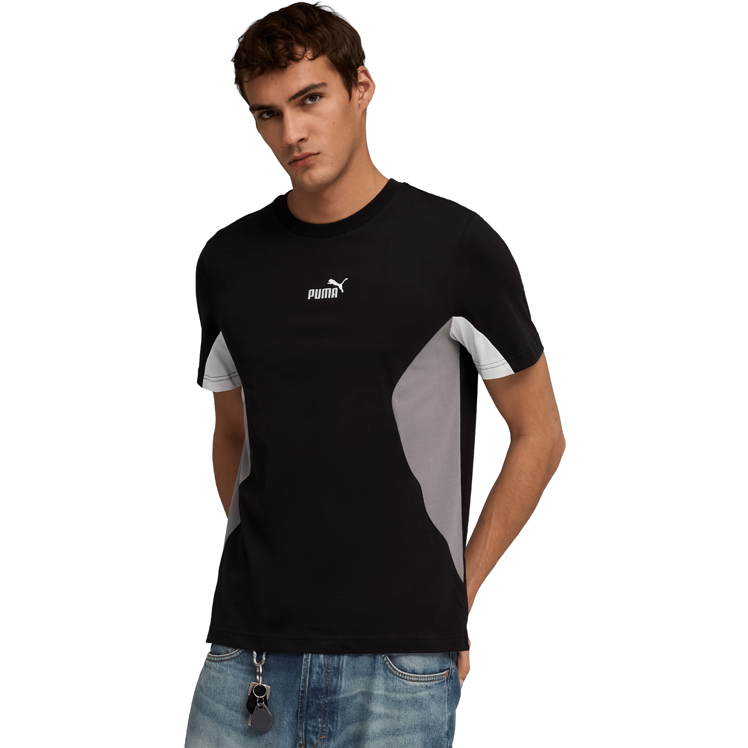 Mens Puma Essentials Block Tee