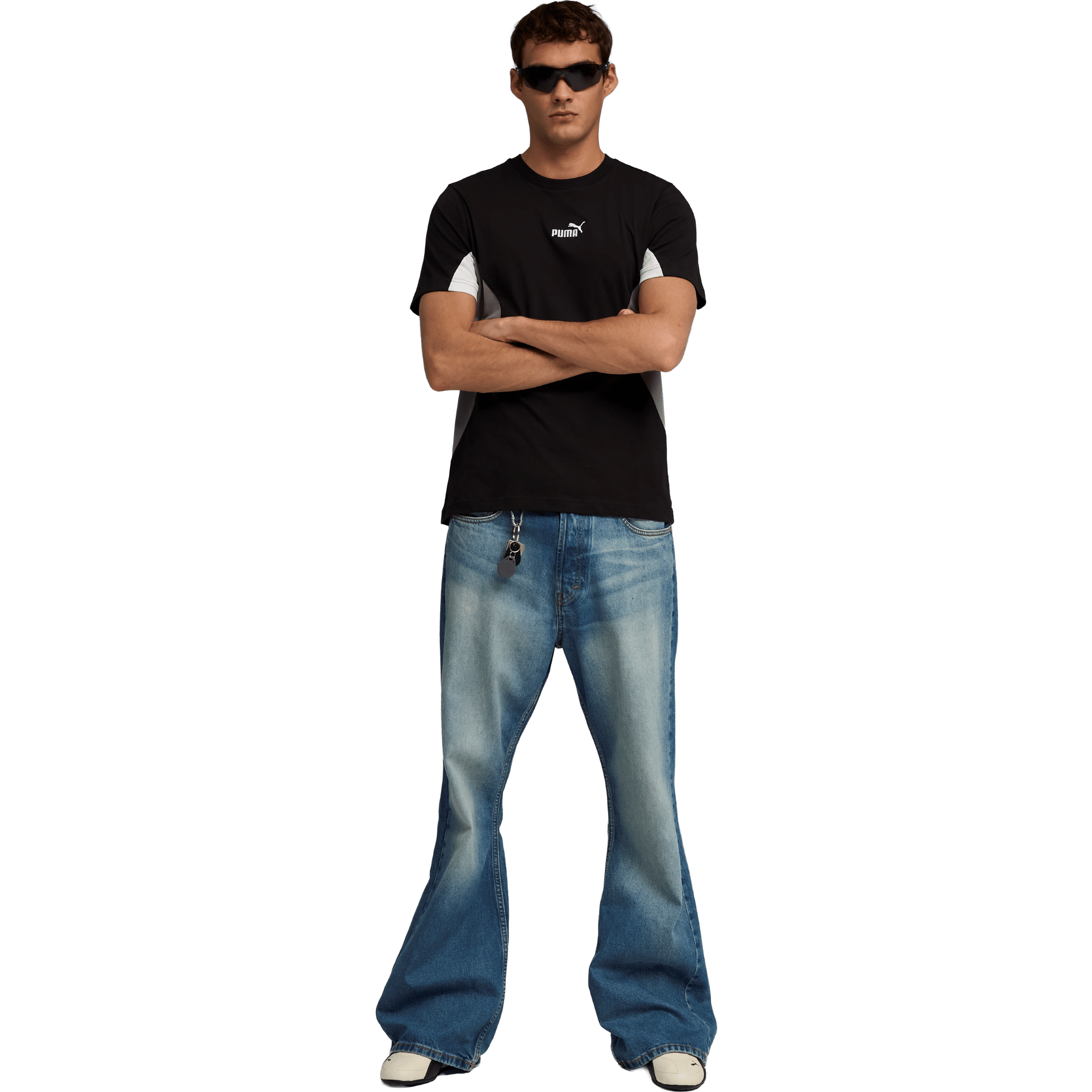 Mens Puma Essentials Block Tee