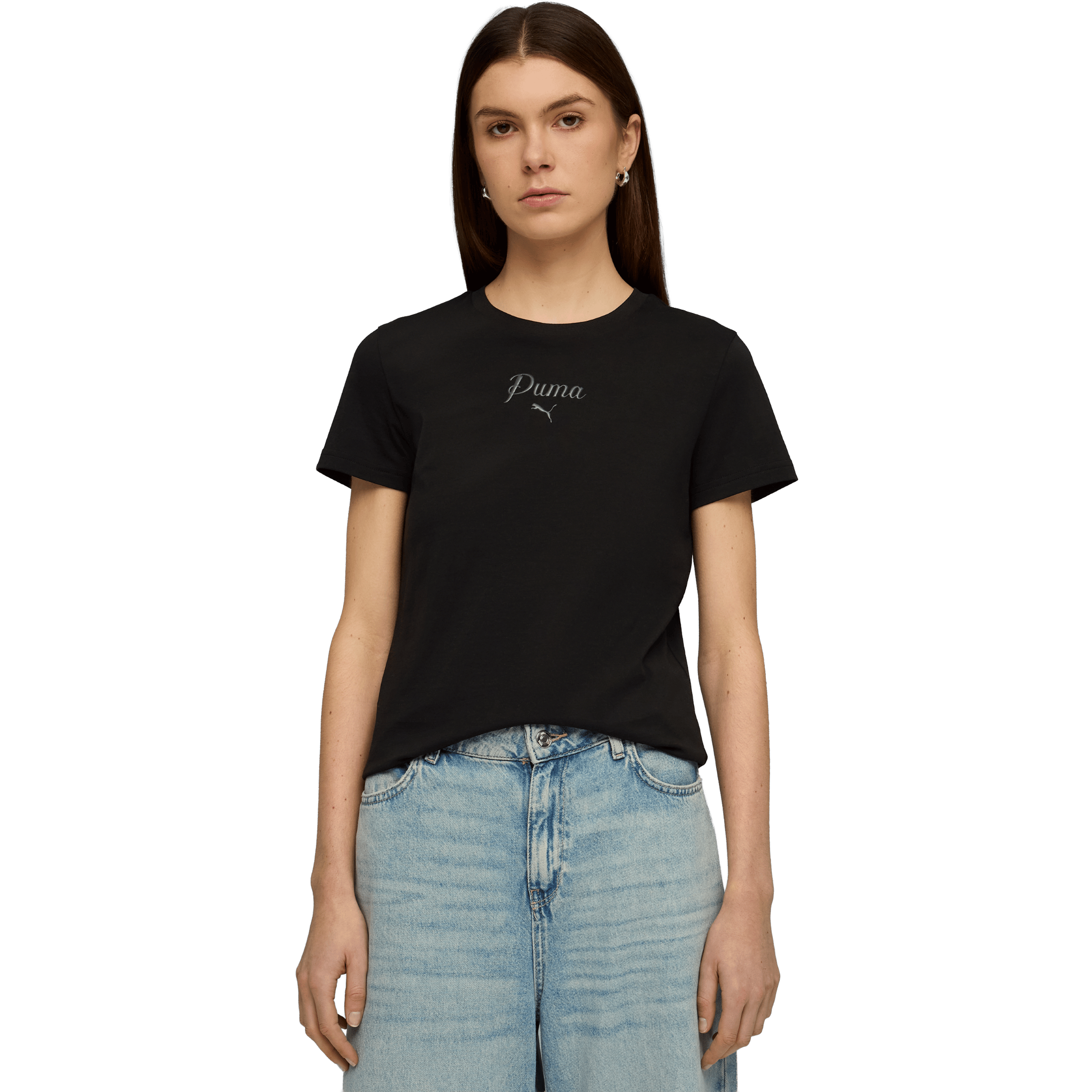 Womens Puma Essentials Script Tee