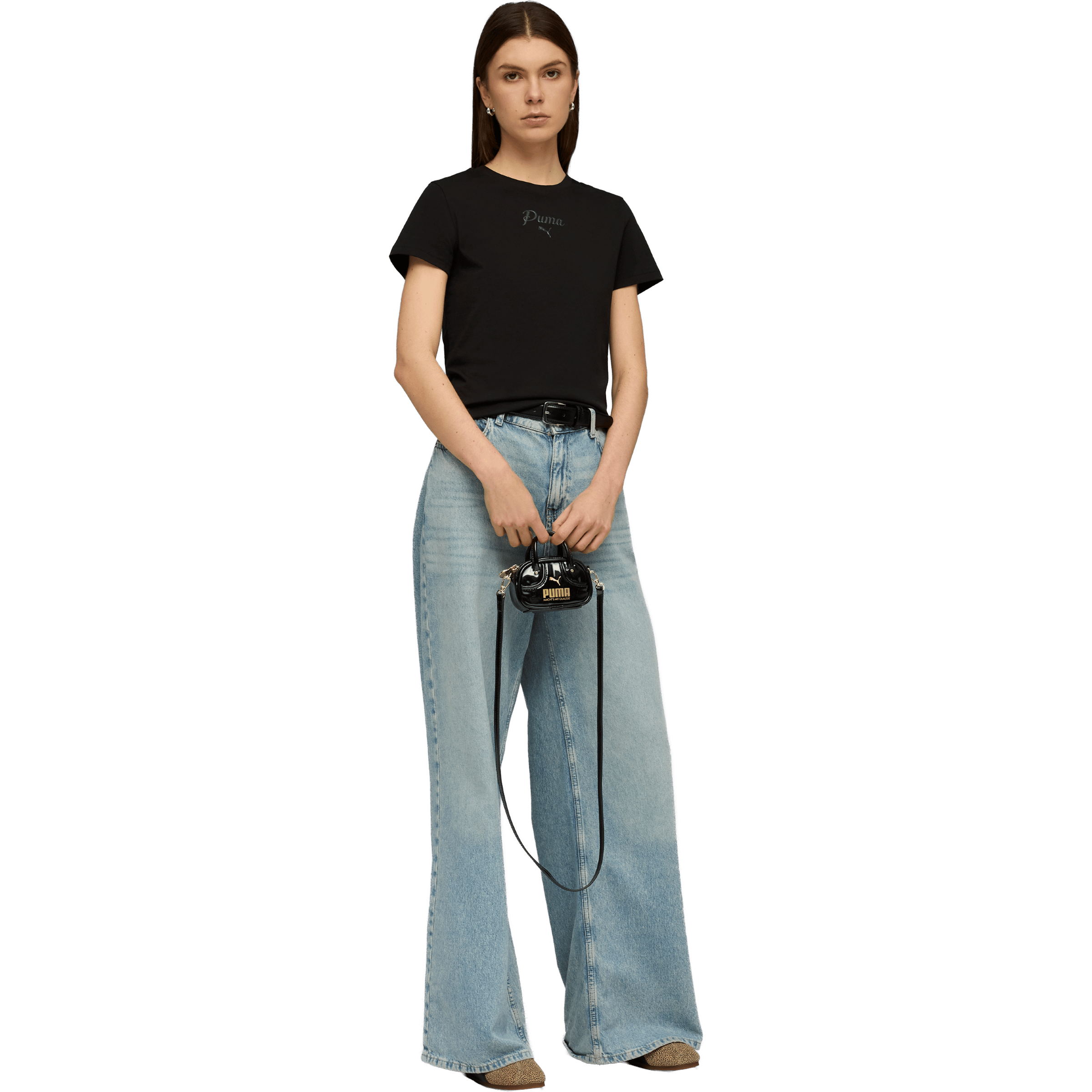 Womens Puma Essentials Script Tee