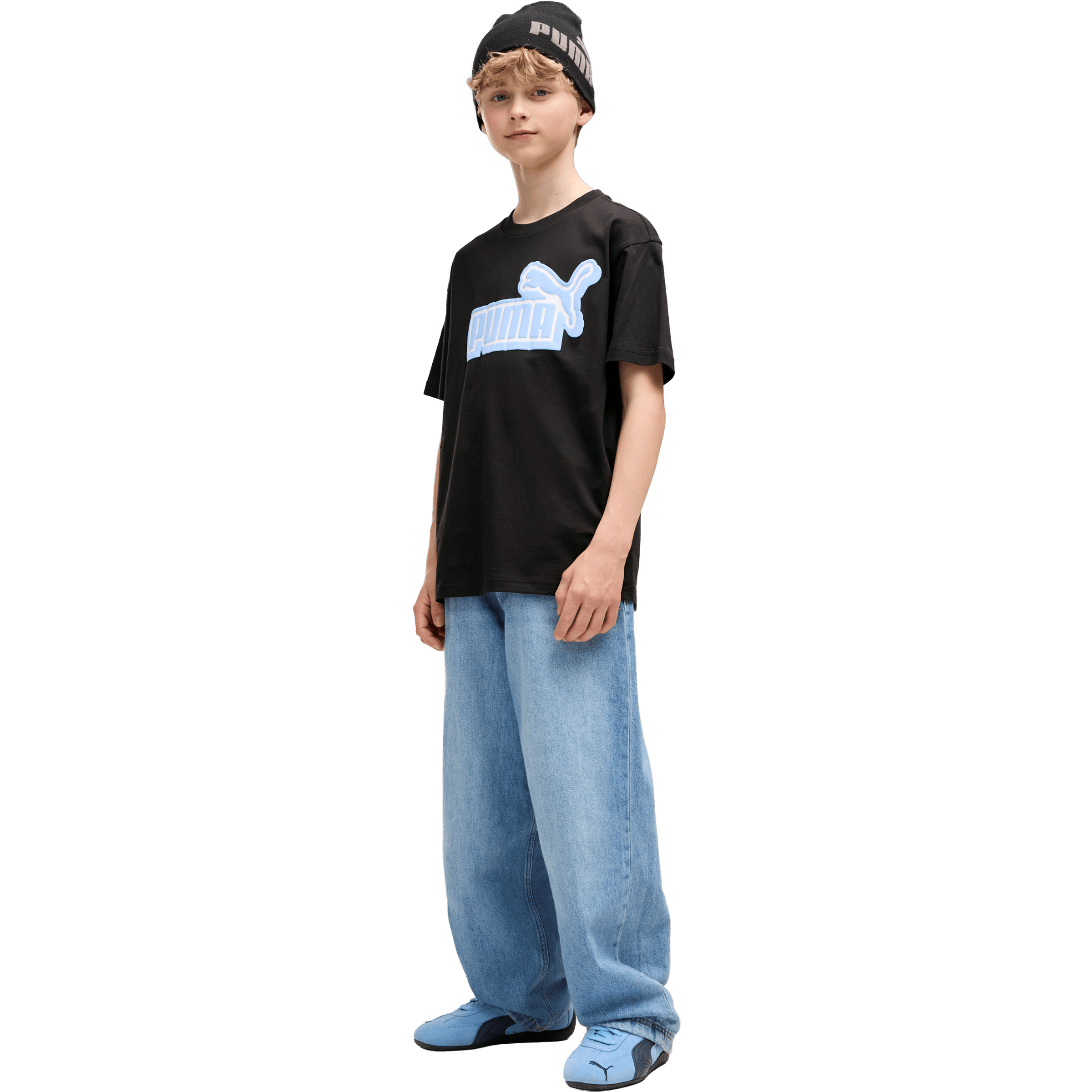 Kids Puma Essentials Logo Lab Relaxed Graphic Tee