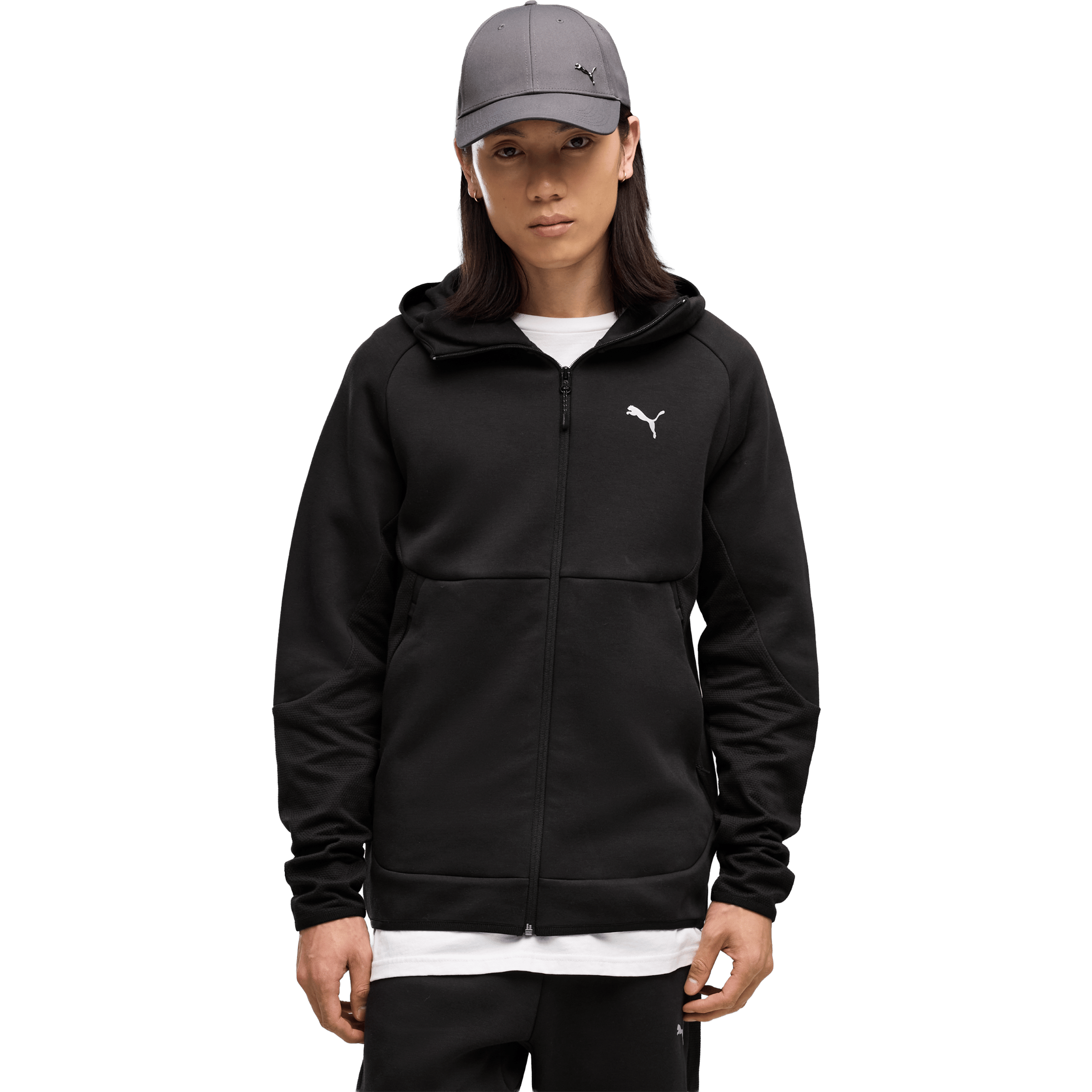 Mens Puma PUMATECH Elevated Full Zip Hoodie