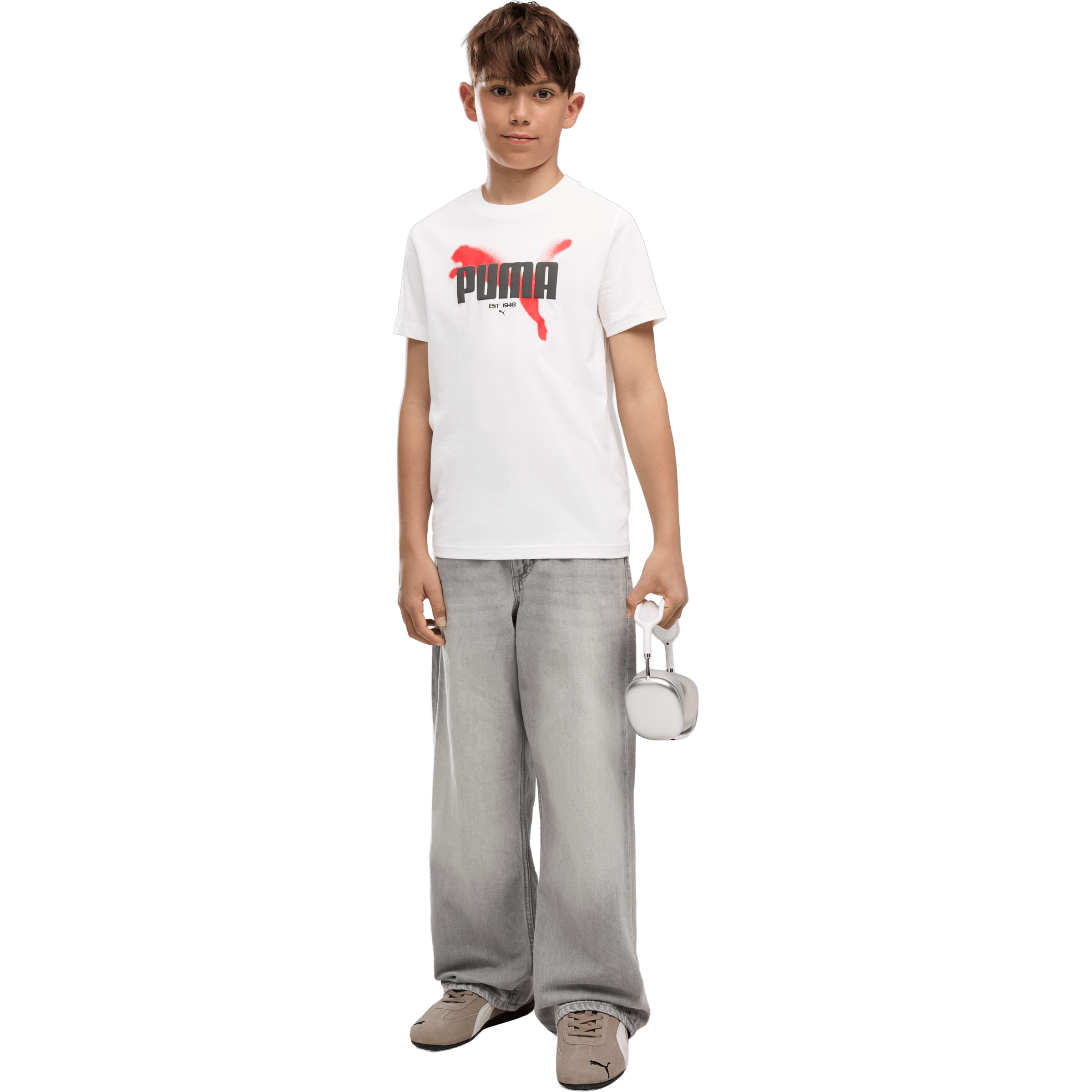 Kids Puma Graphic Logo Tee