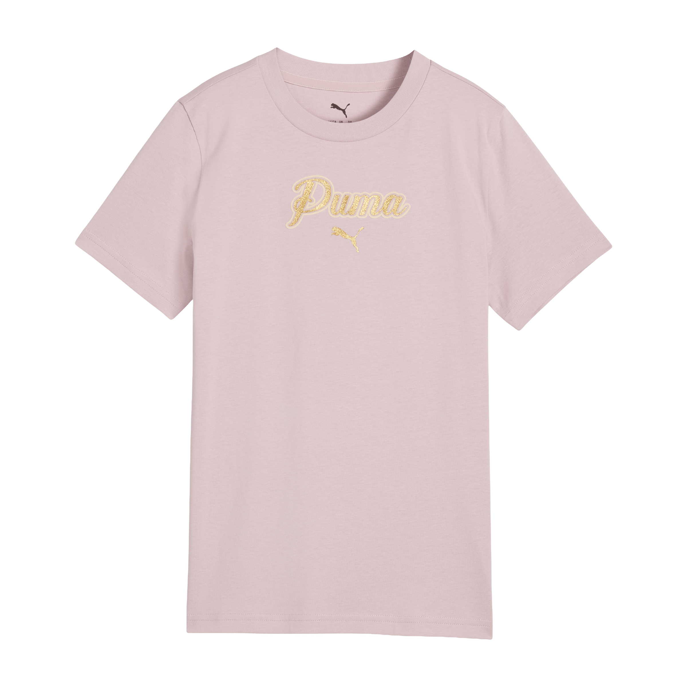 Kids Puma Essentials Script Glitter Tee