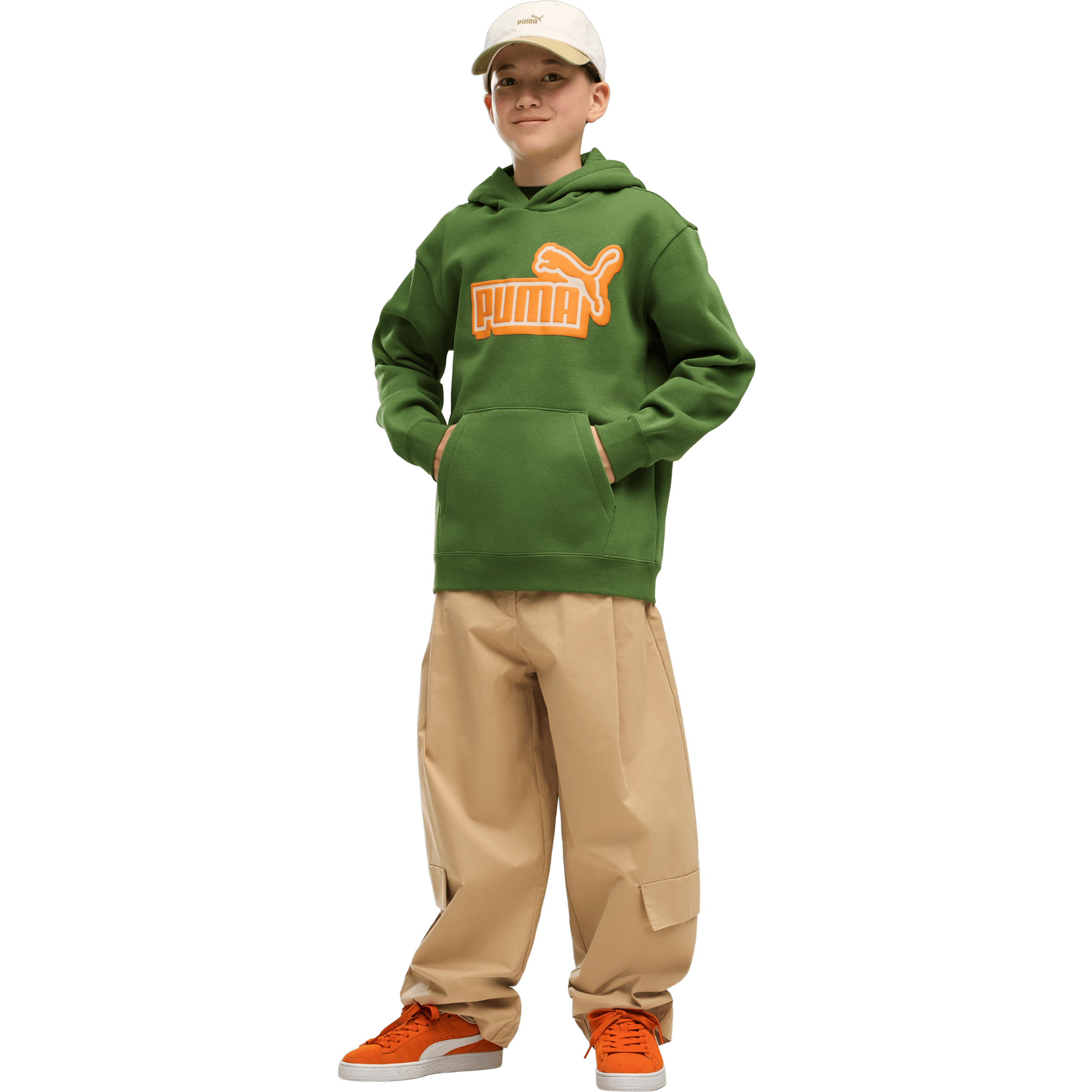 Kids Puma Essential Logo Lab Relexad Fleece Hoodie