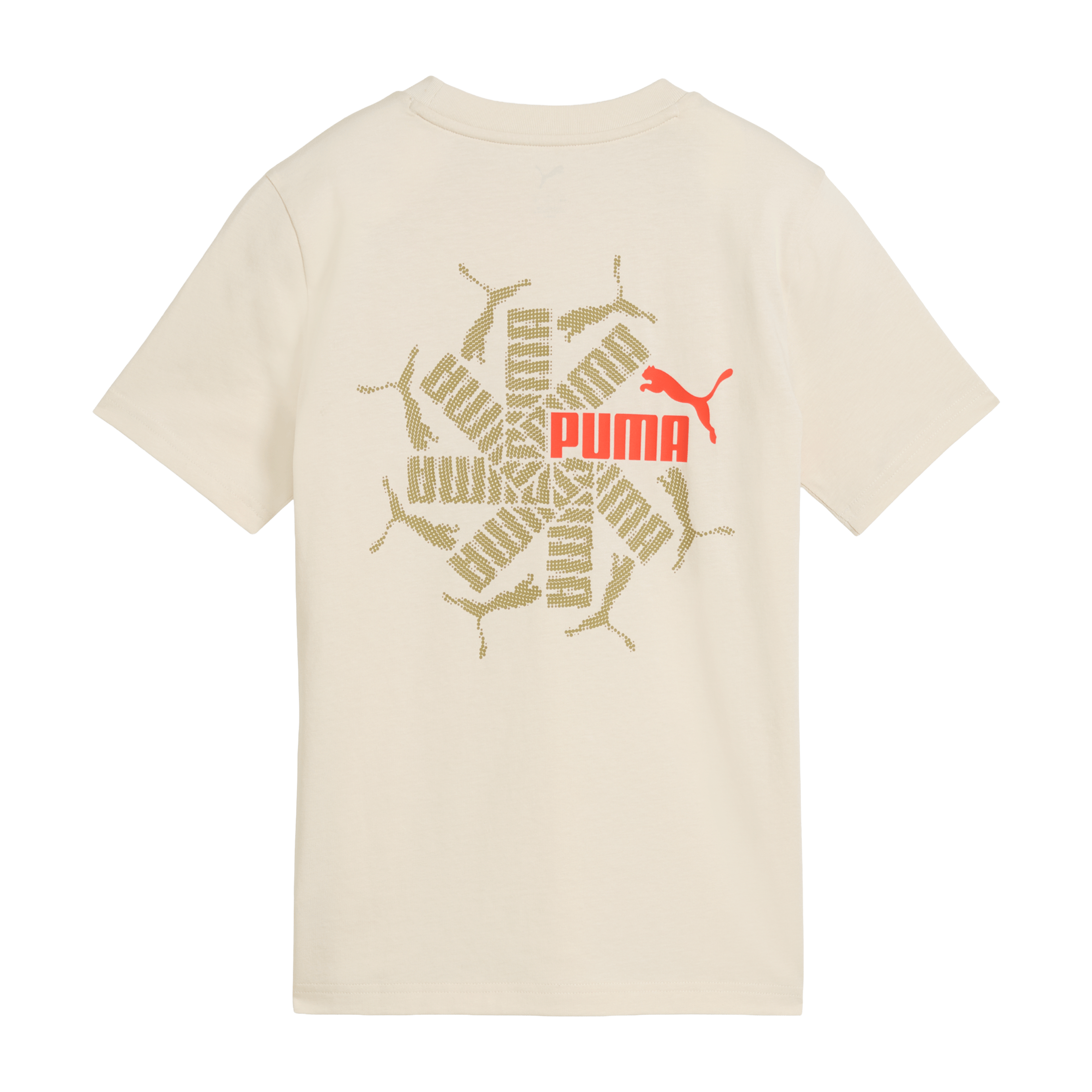 Kids Puma Essentials Logo Lab Brand Back Graphic Tee