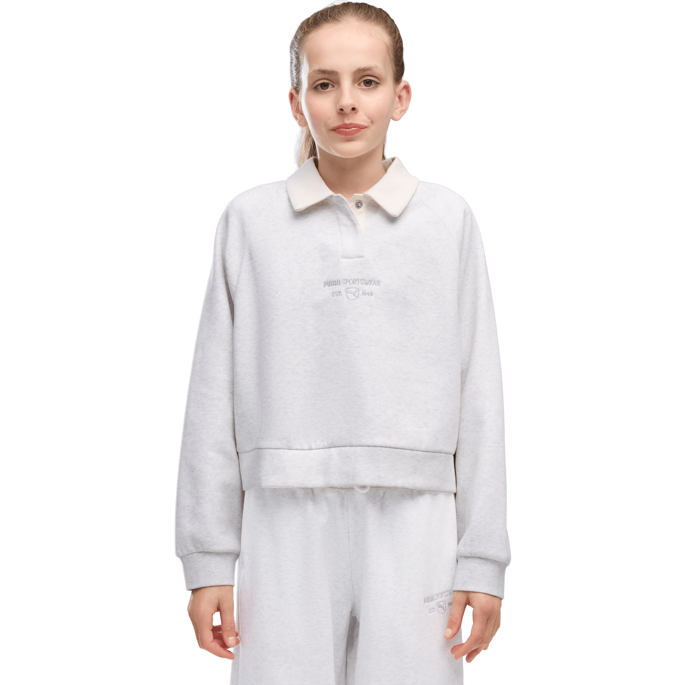 Kids Puma Class Relaxed Fleece Polo Shirt