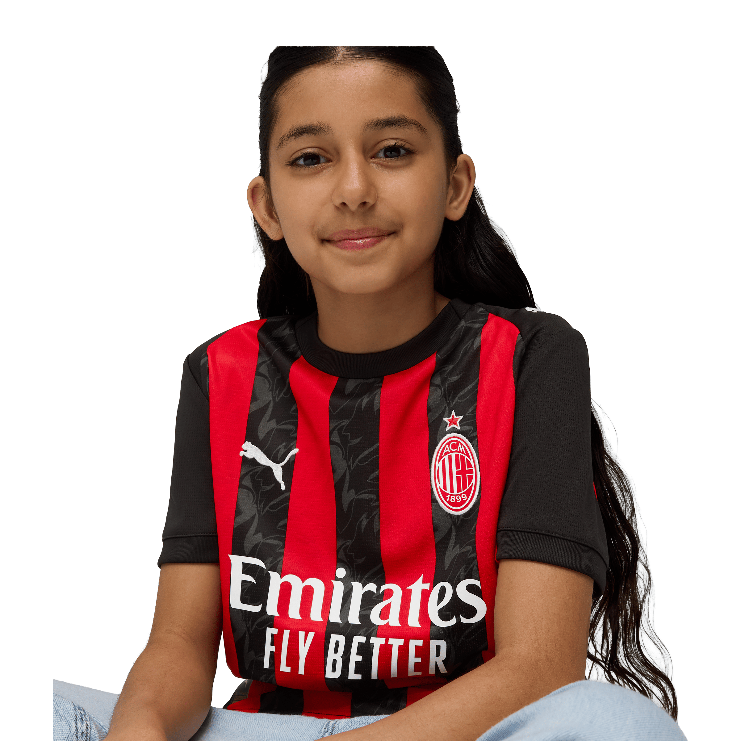 Kids Puma AC Milan 25/26 Home Replica Football Jersey