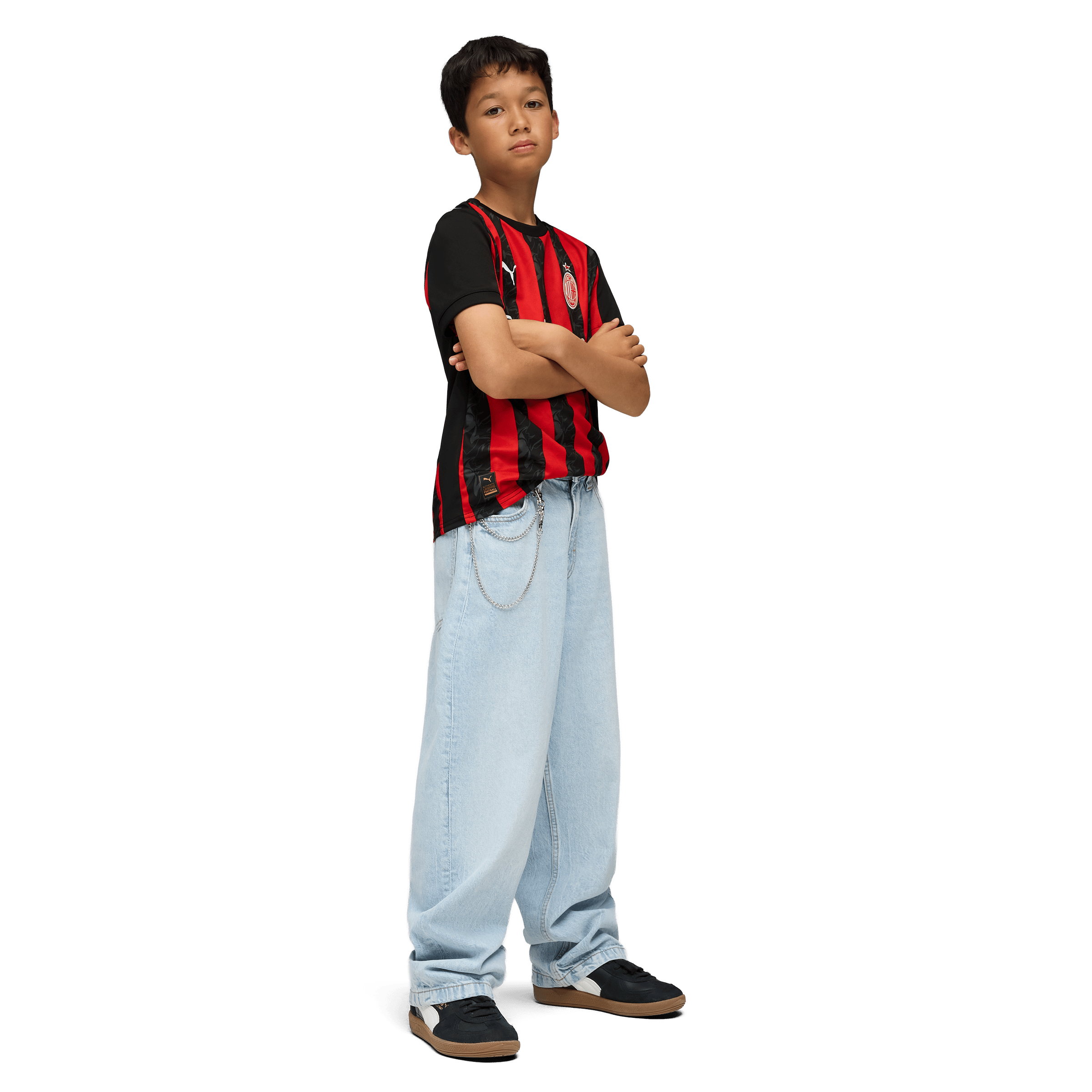 Kids Puma AC Milan 25/26 Home Replica Football Jersey