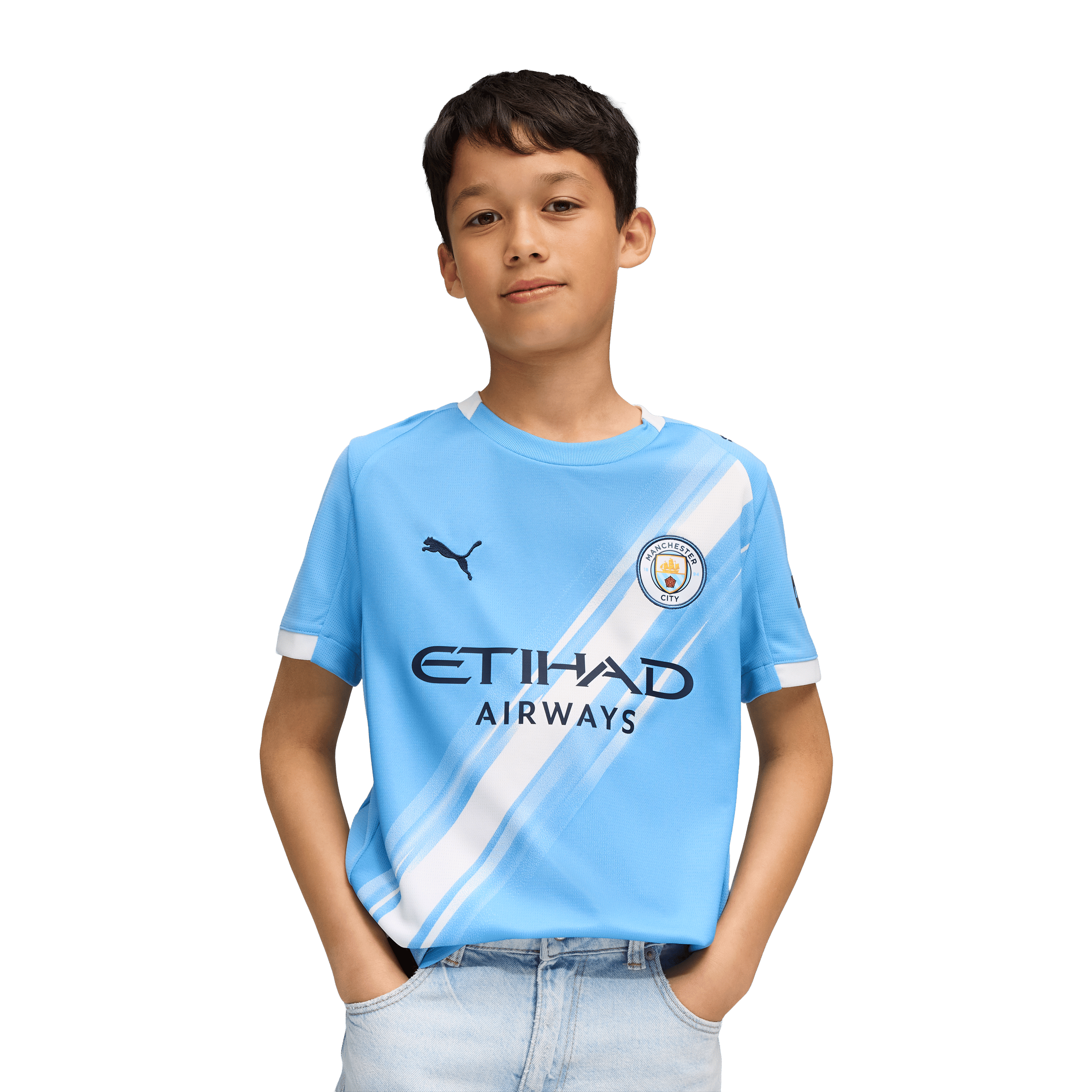 Kids Puma Manchester City 25/26 Home Replica Football Jersey