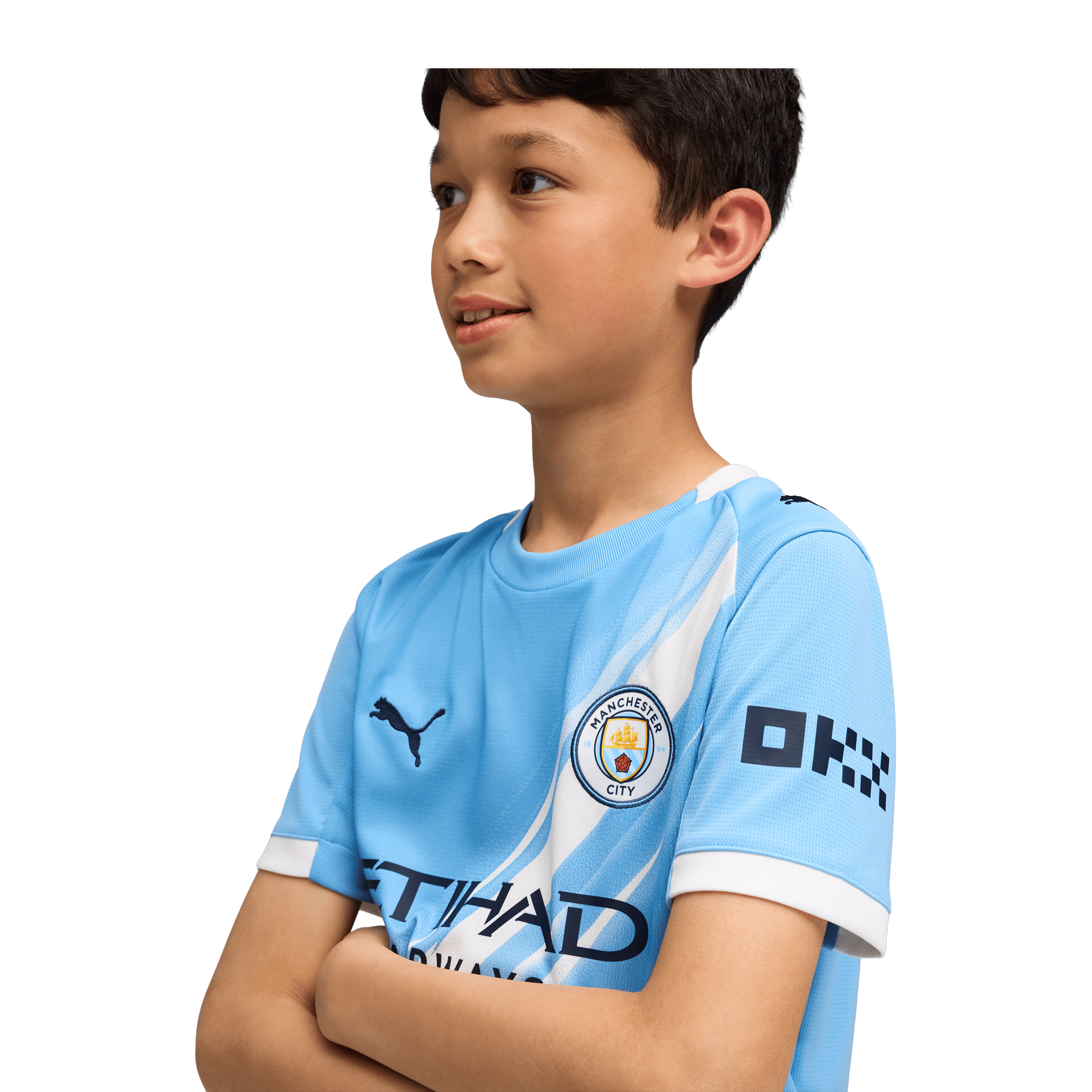 Kids Puma Manchester City 25/26 Home Replica Football Jersey