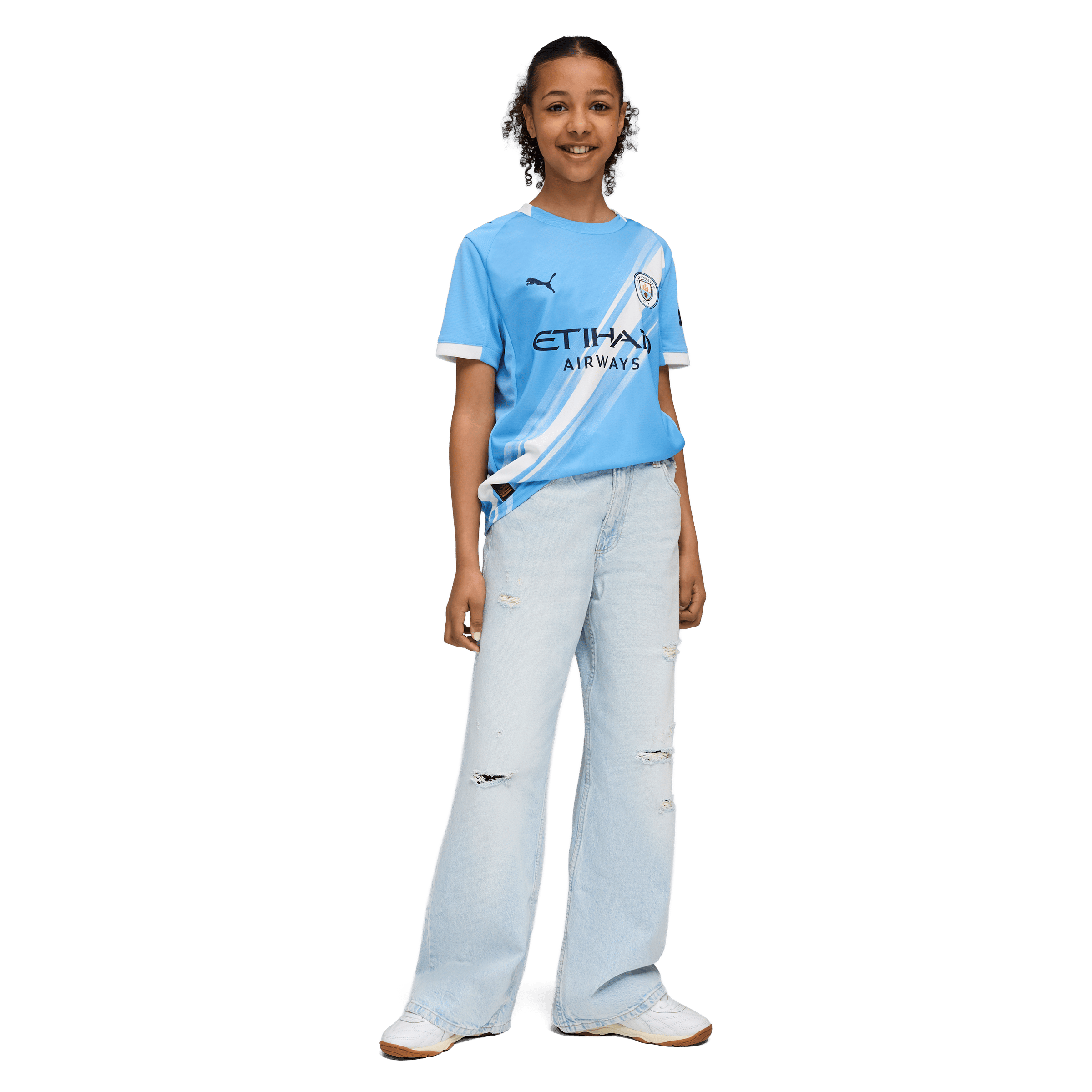 Kids Puma Manchester City 25/26 Home Replica Football Jersey