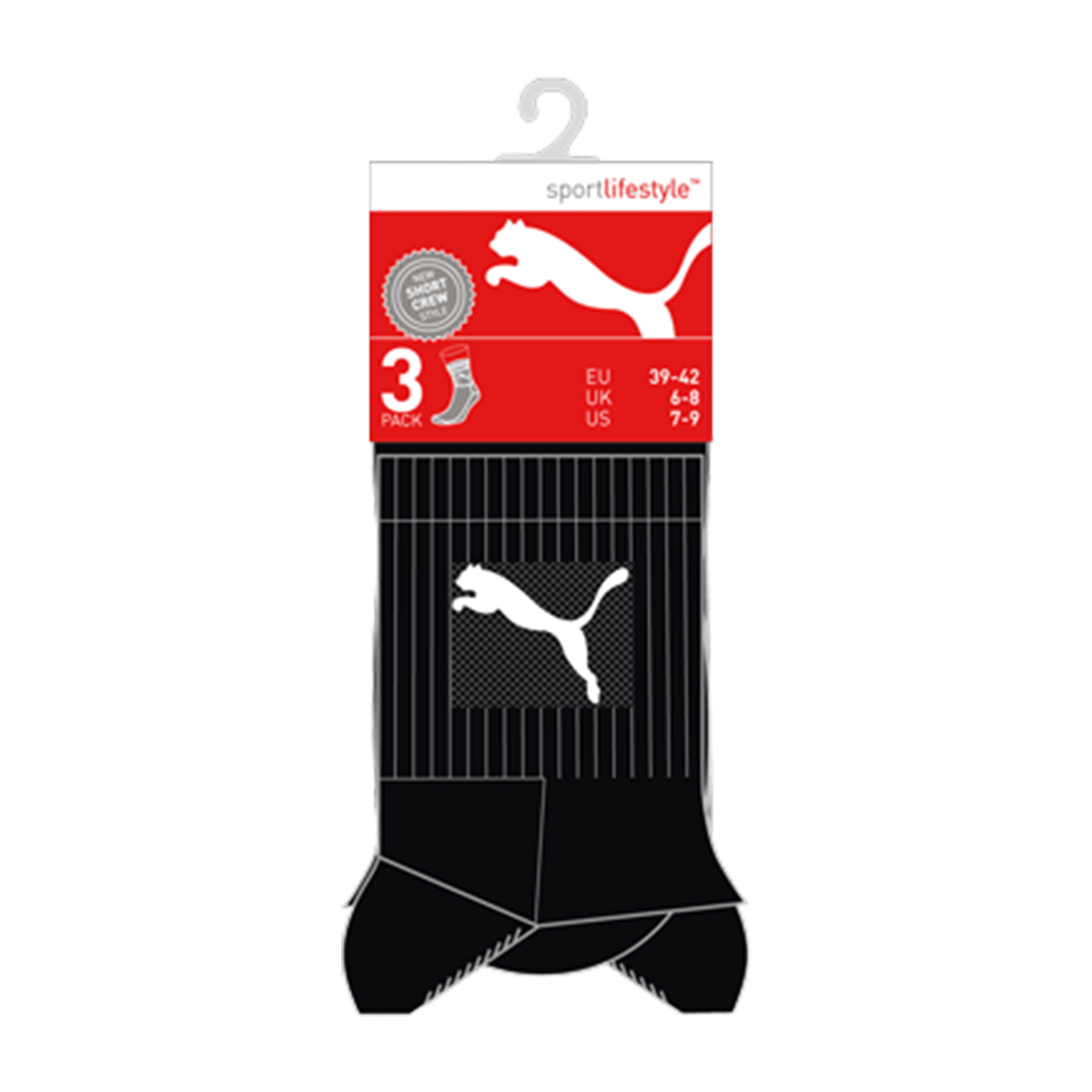 Unisex Puma (3pk) Short Crew Socks