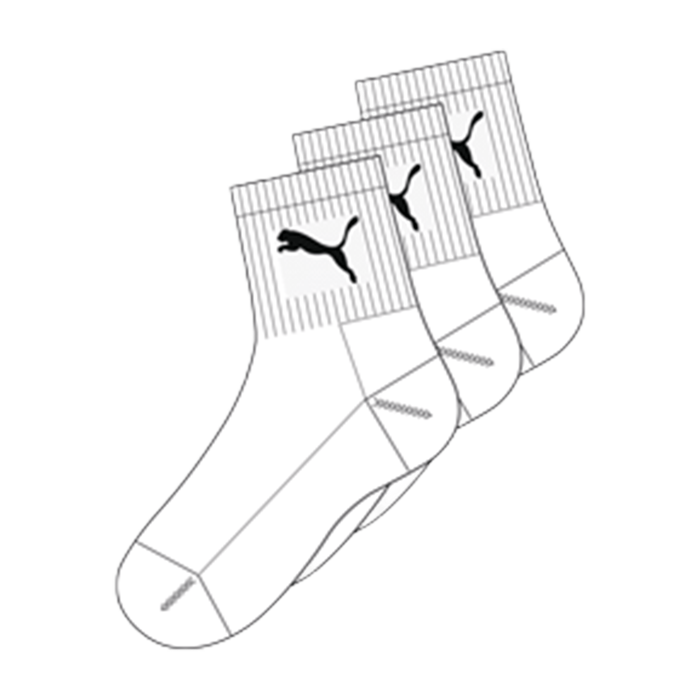 Unisex Puma (3pk) Short Crew Socks