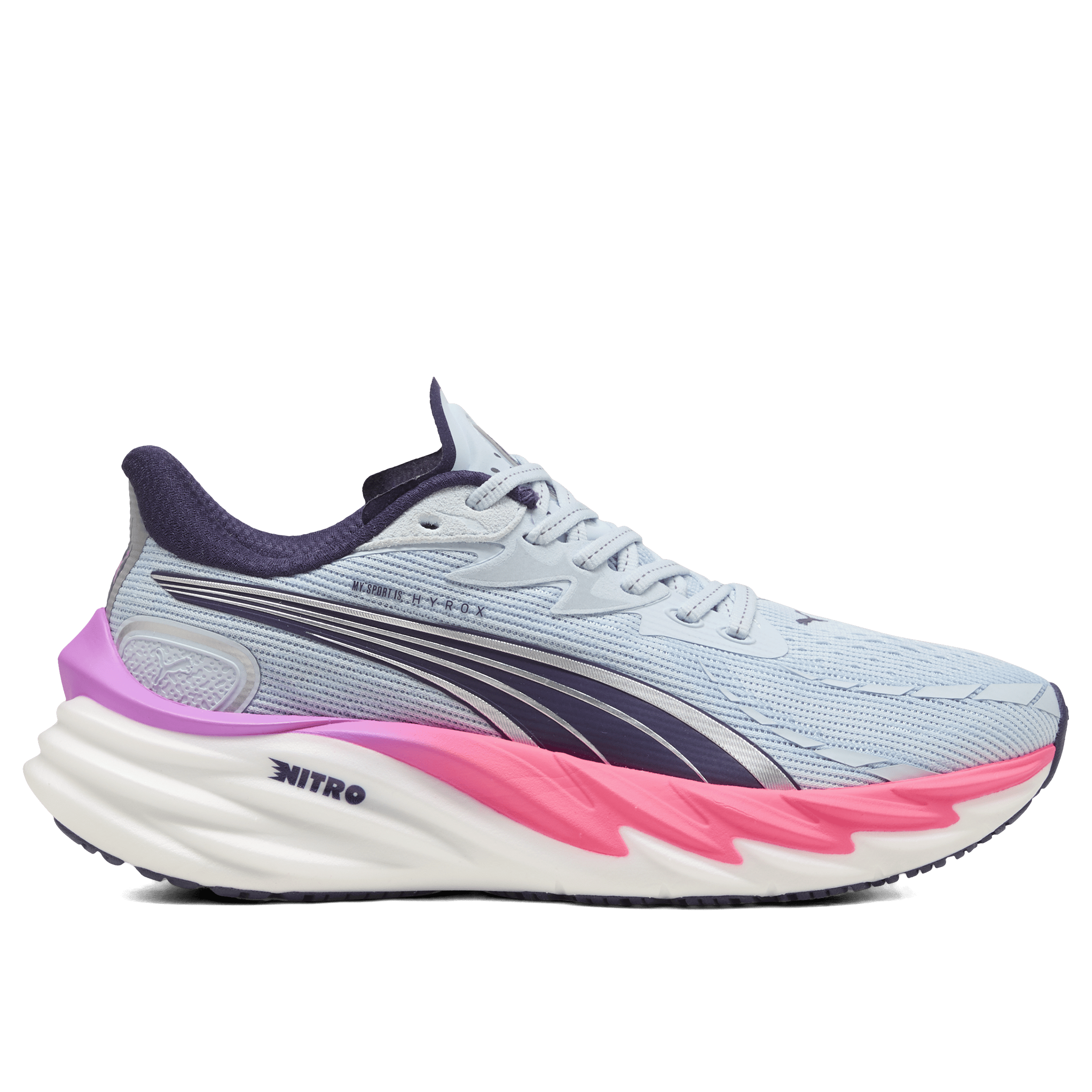 Puma Womens Puma x Hyrox Velocity Nitro 4 Running Shoes Lucite