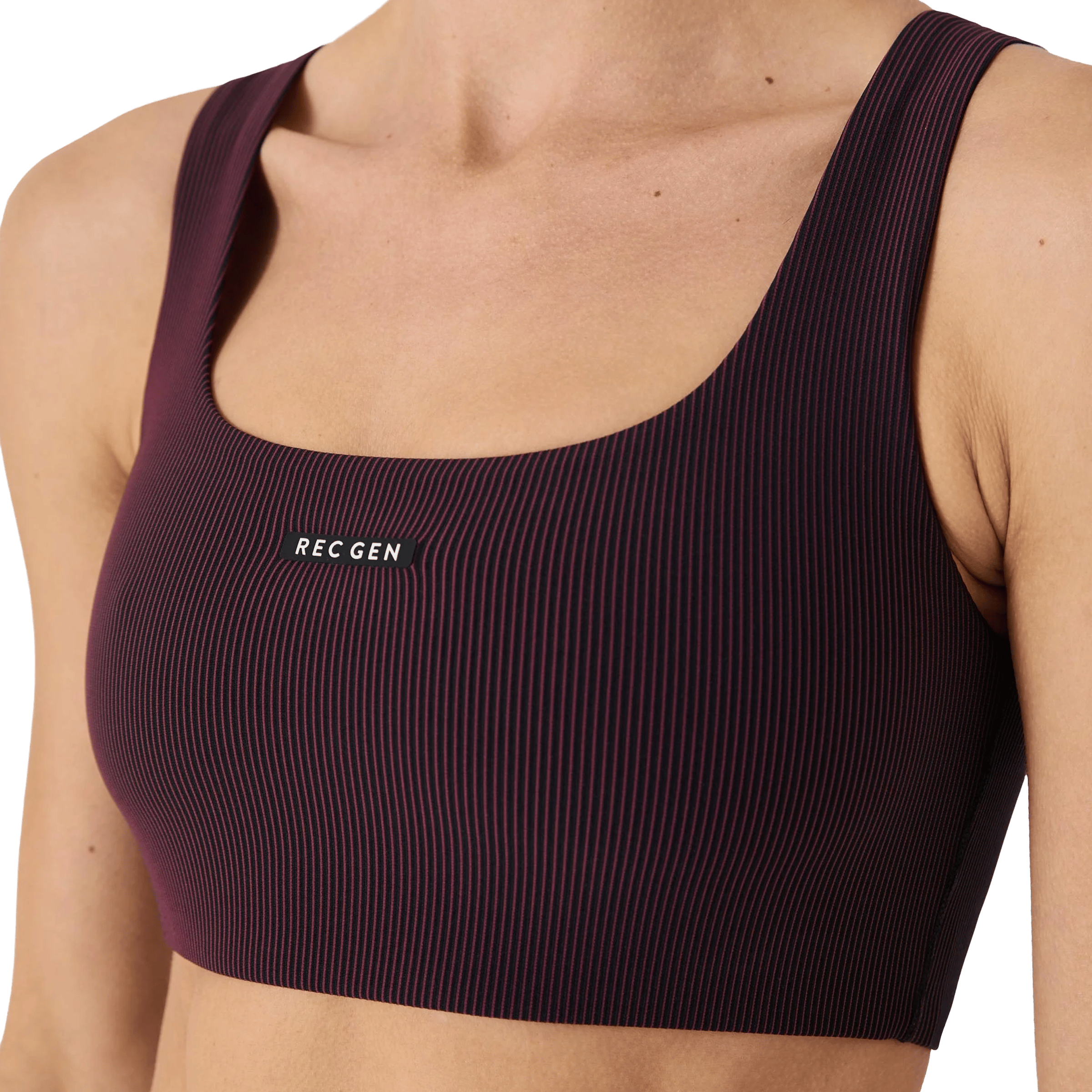 Womens Rec Gen RIBForm Square Crop Top