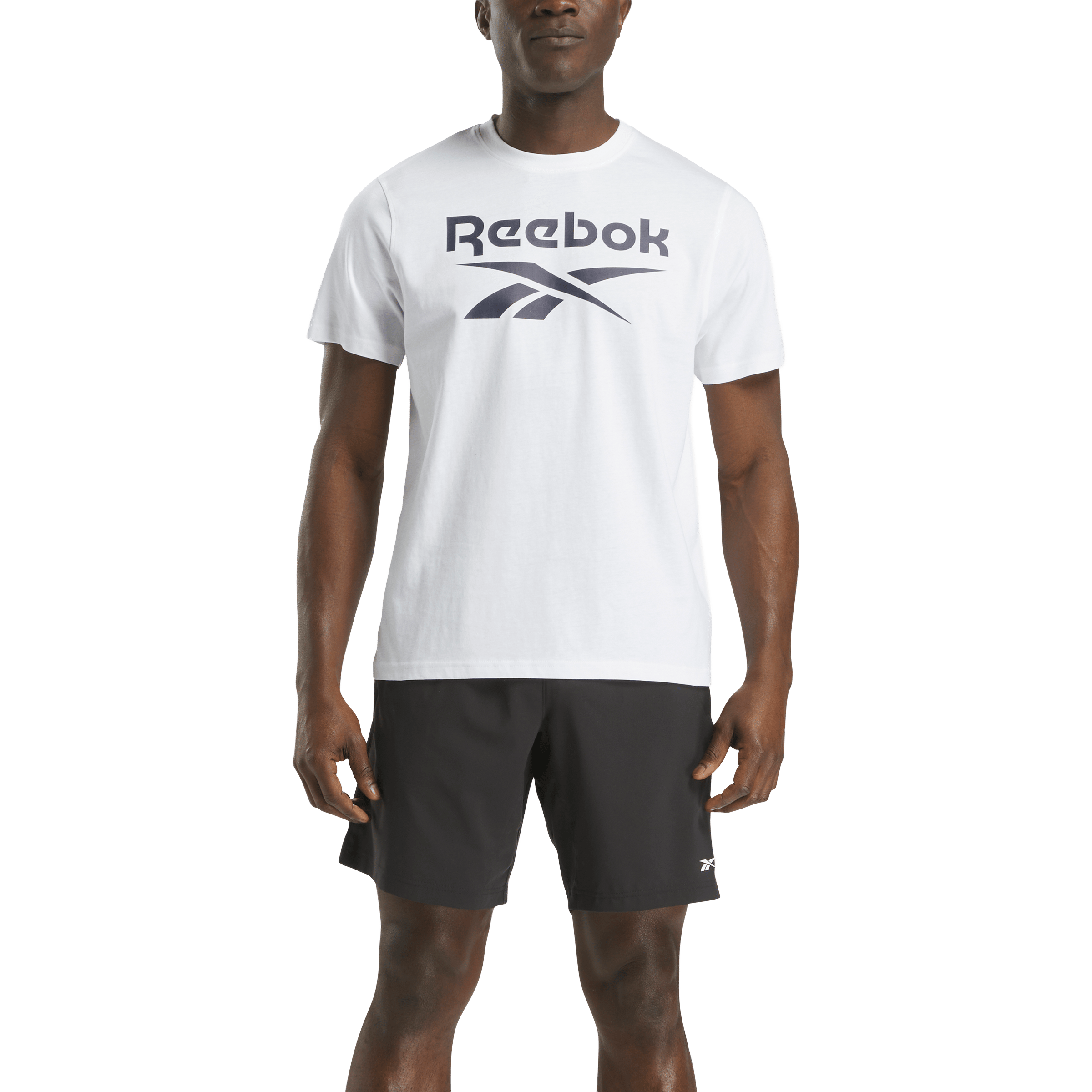 Mens Reebok Big Logo Crew Neck Short Sleeve Tee