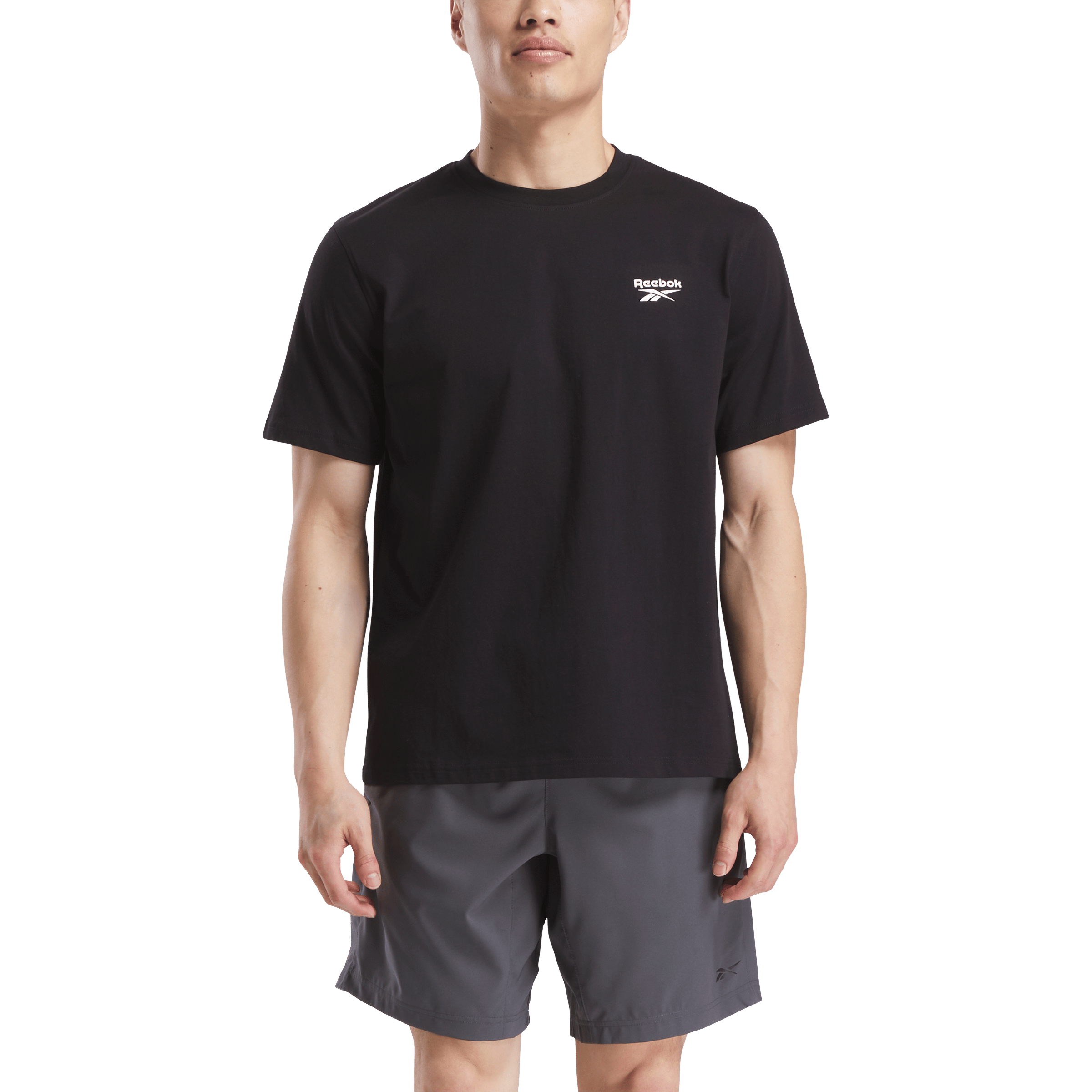 Mens Reebok Small Logo Crewneck Tee